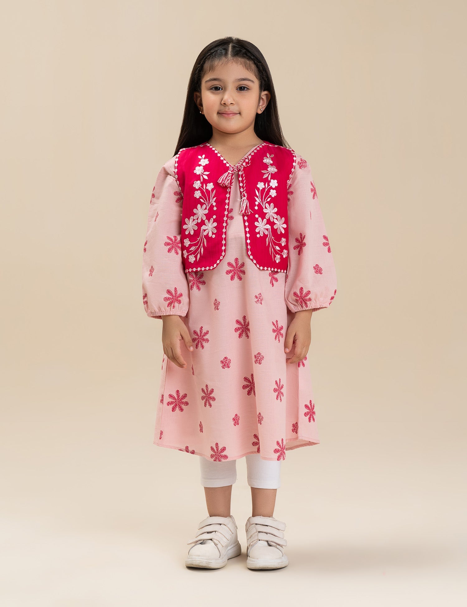FLORAL EMBROIDERED DRESS