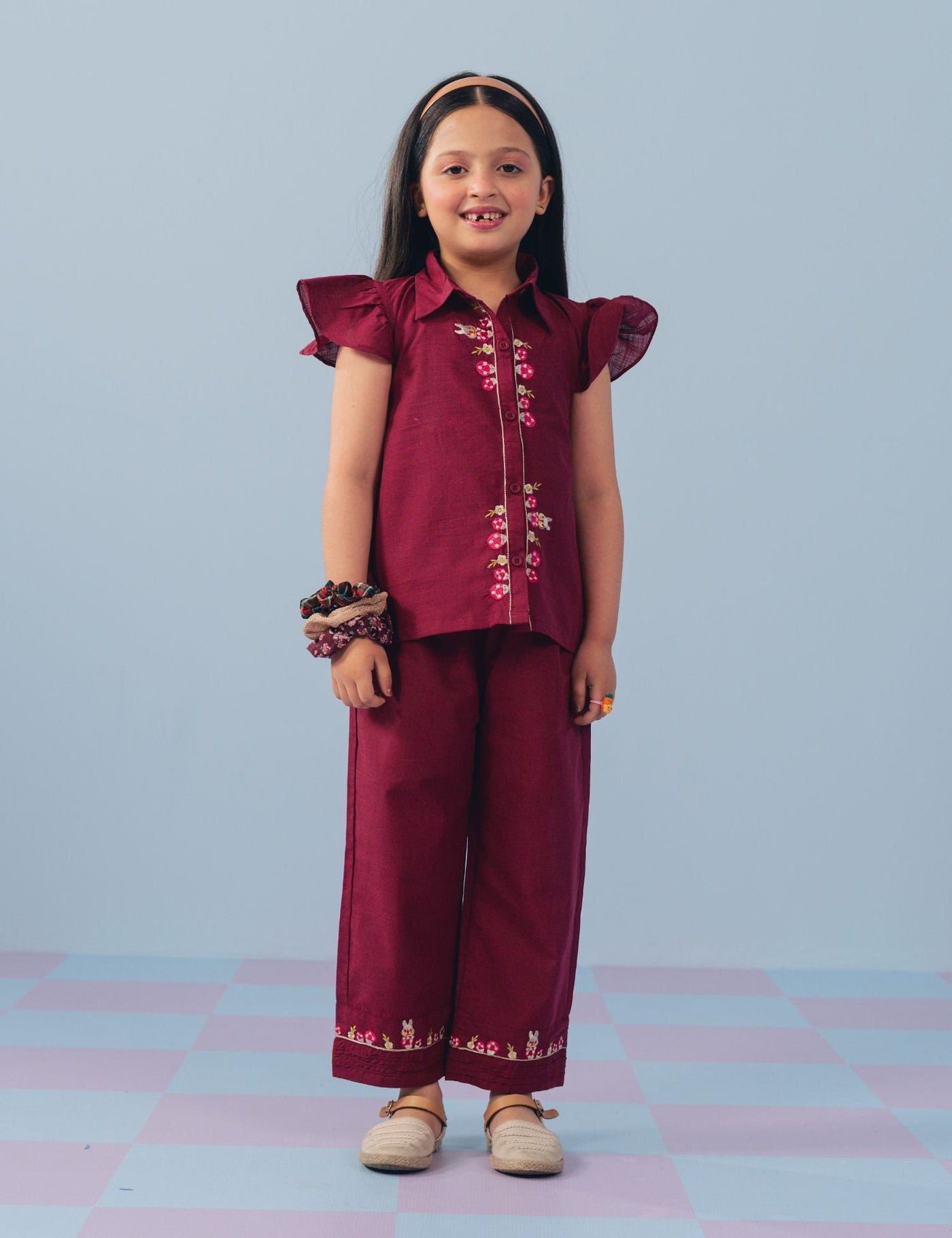 EMBROIDERED DORIA SHIRT (PRET)