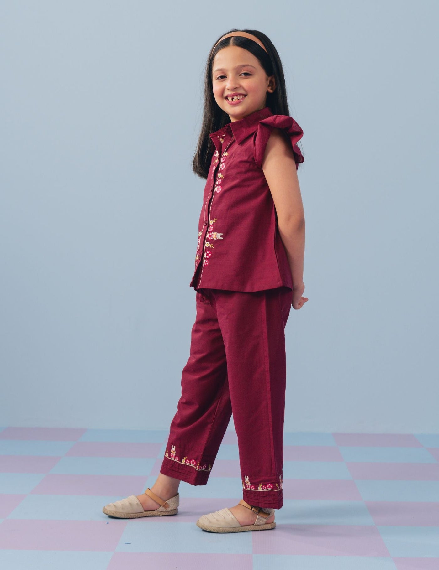 EMBROIDERED DORIA SHIRT (PRET)