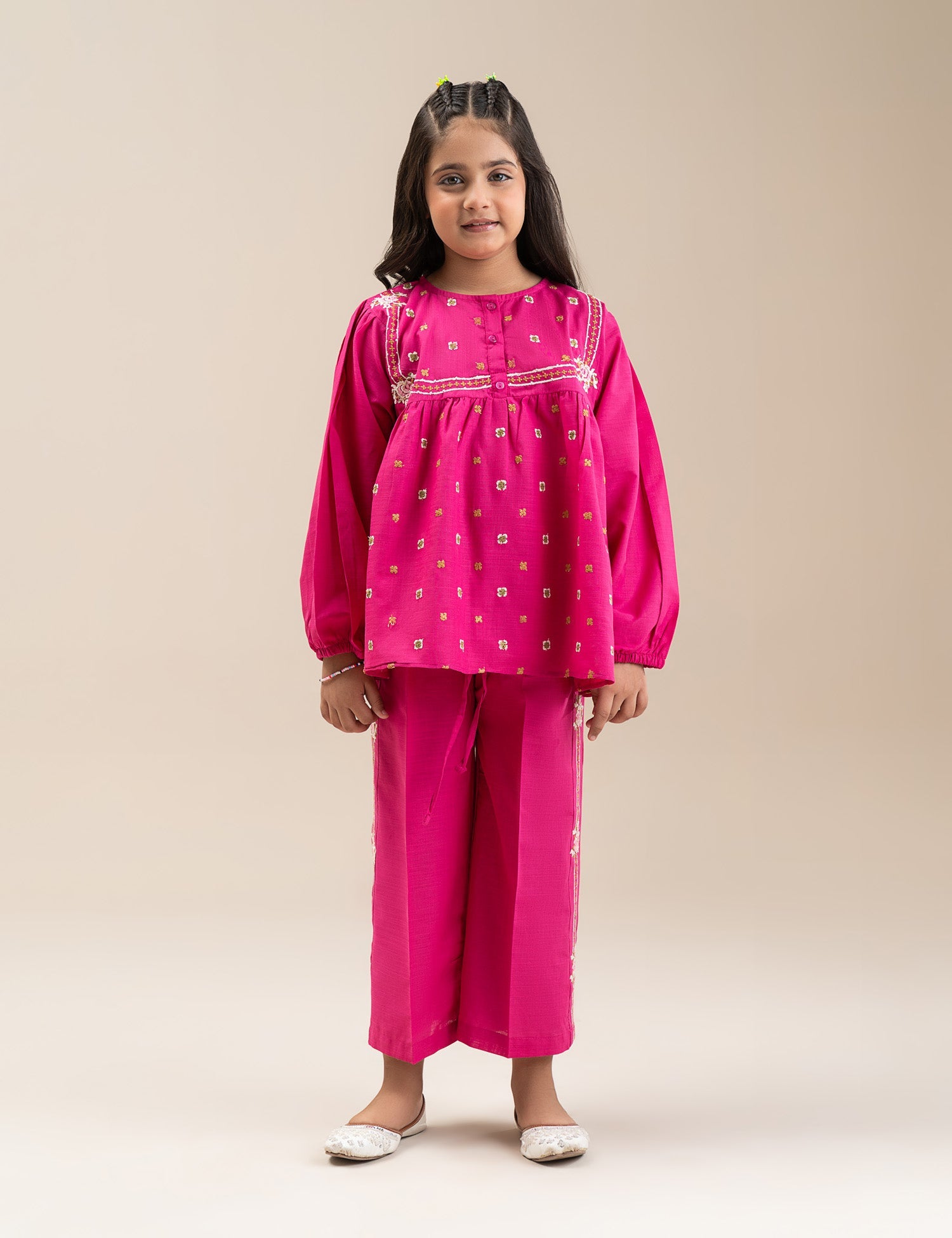 2 PIECE EMBROIDERED SUIT
