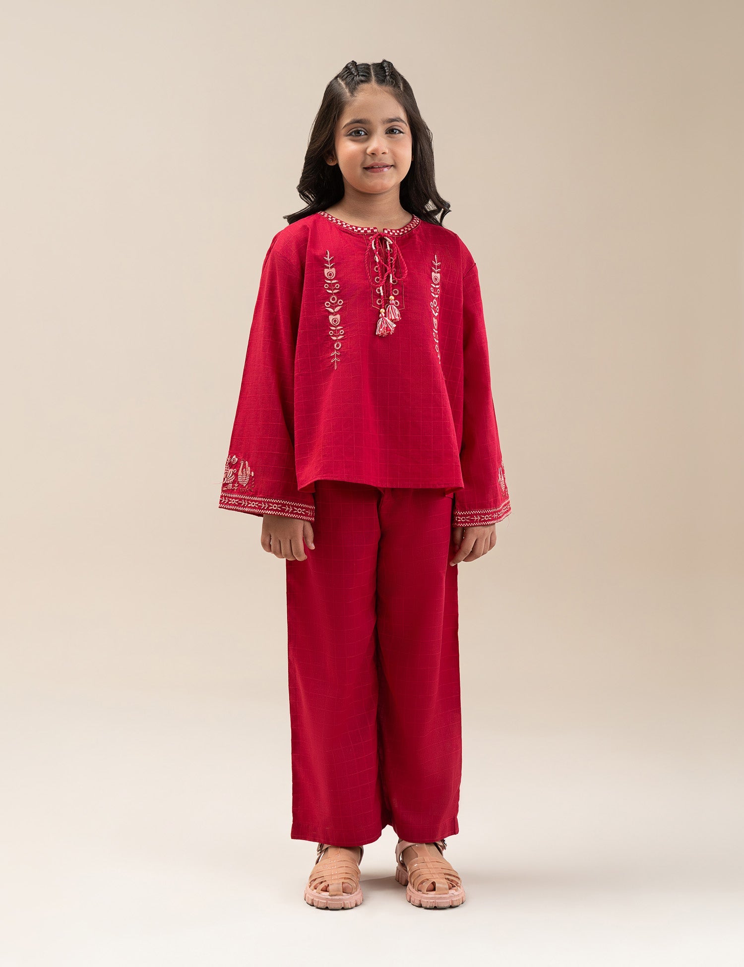 2 PIECE EMBROIDERED SUIT