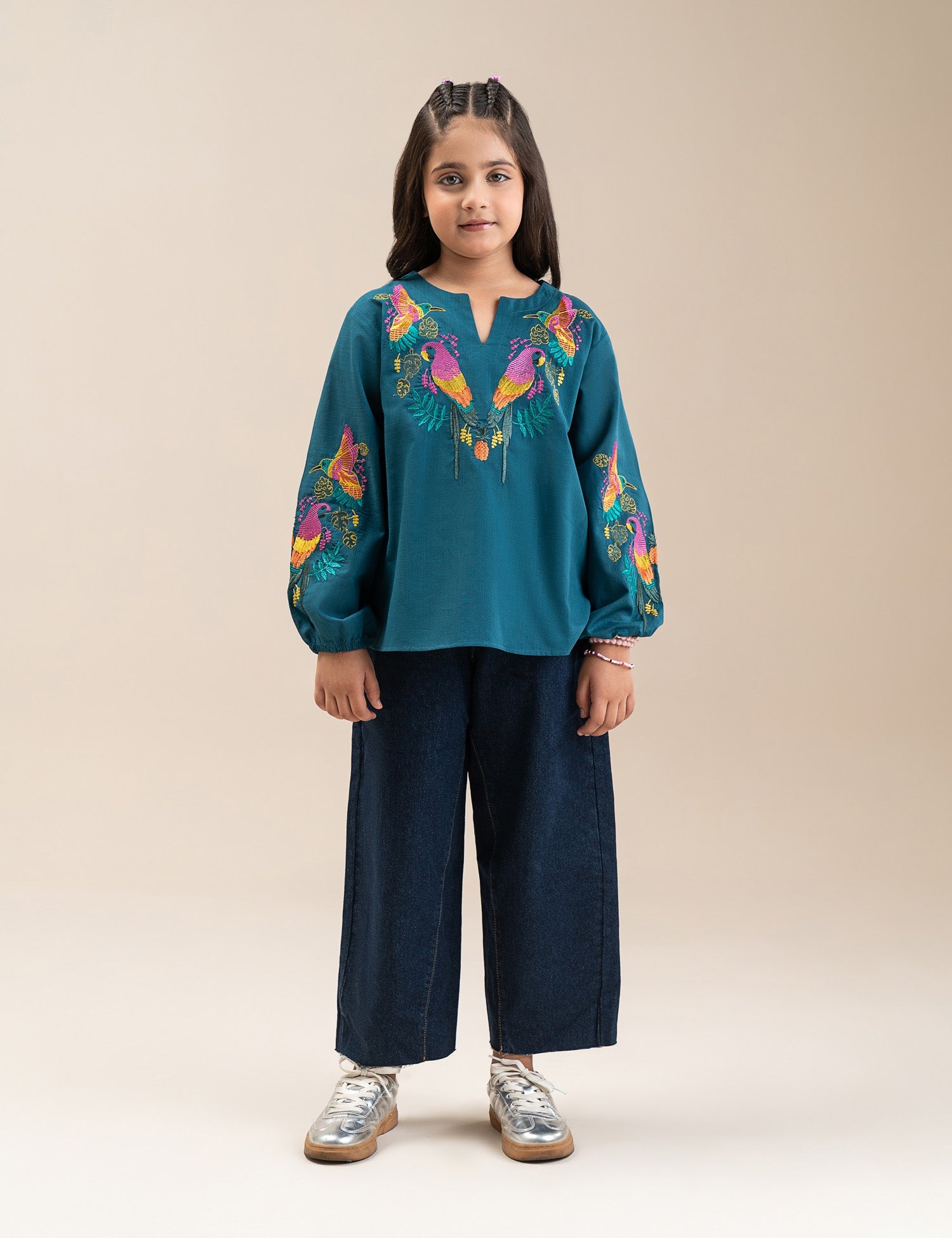 BIRD EMBROIDERED TOP