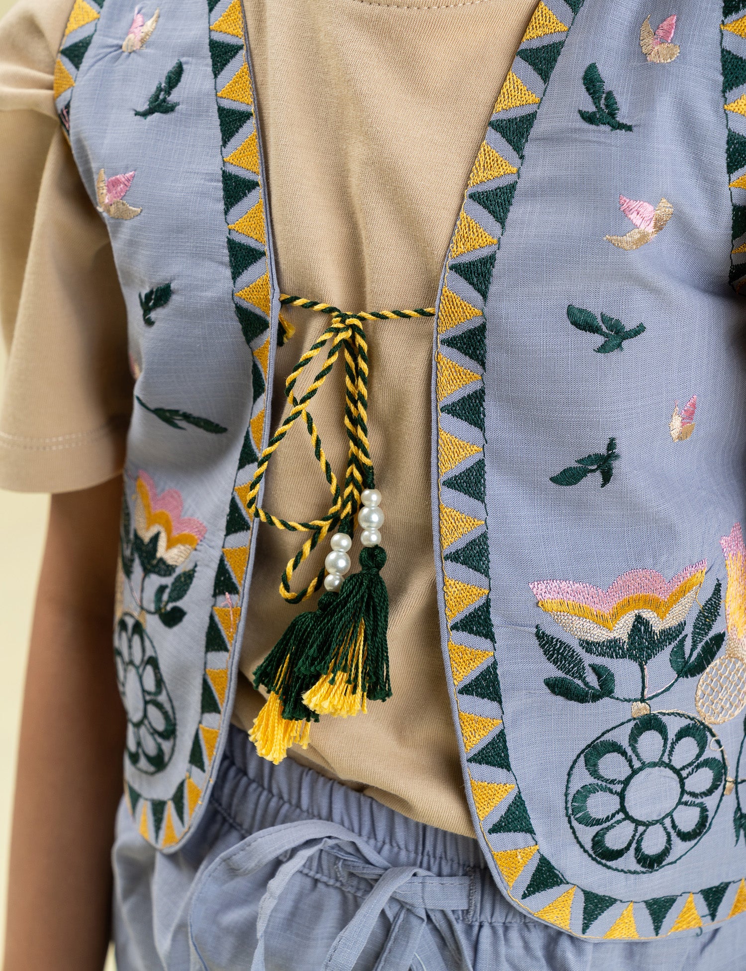 2 PIECE EMBROIDERED SUIT