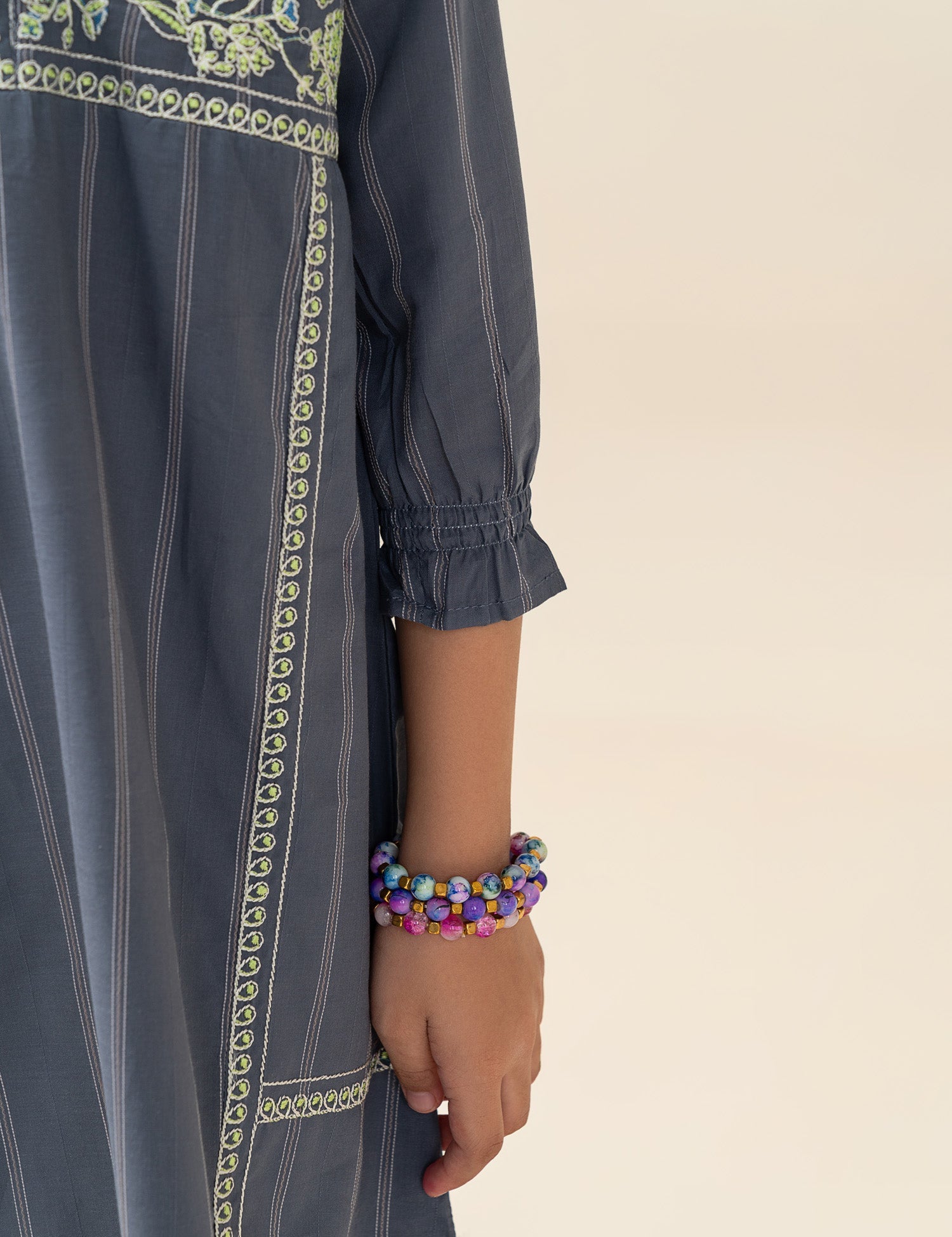 BUTTERFLY EMBROIDERED DRESS