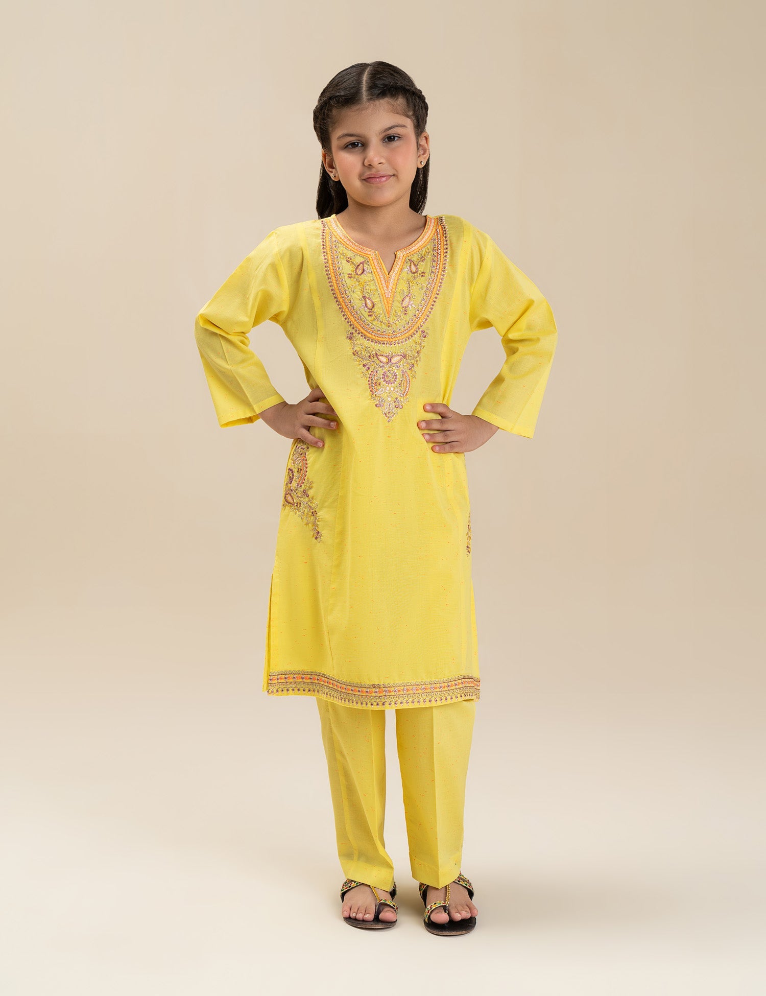 2 PIECE TILLA EMBROIDERED SUIT
