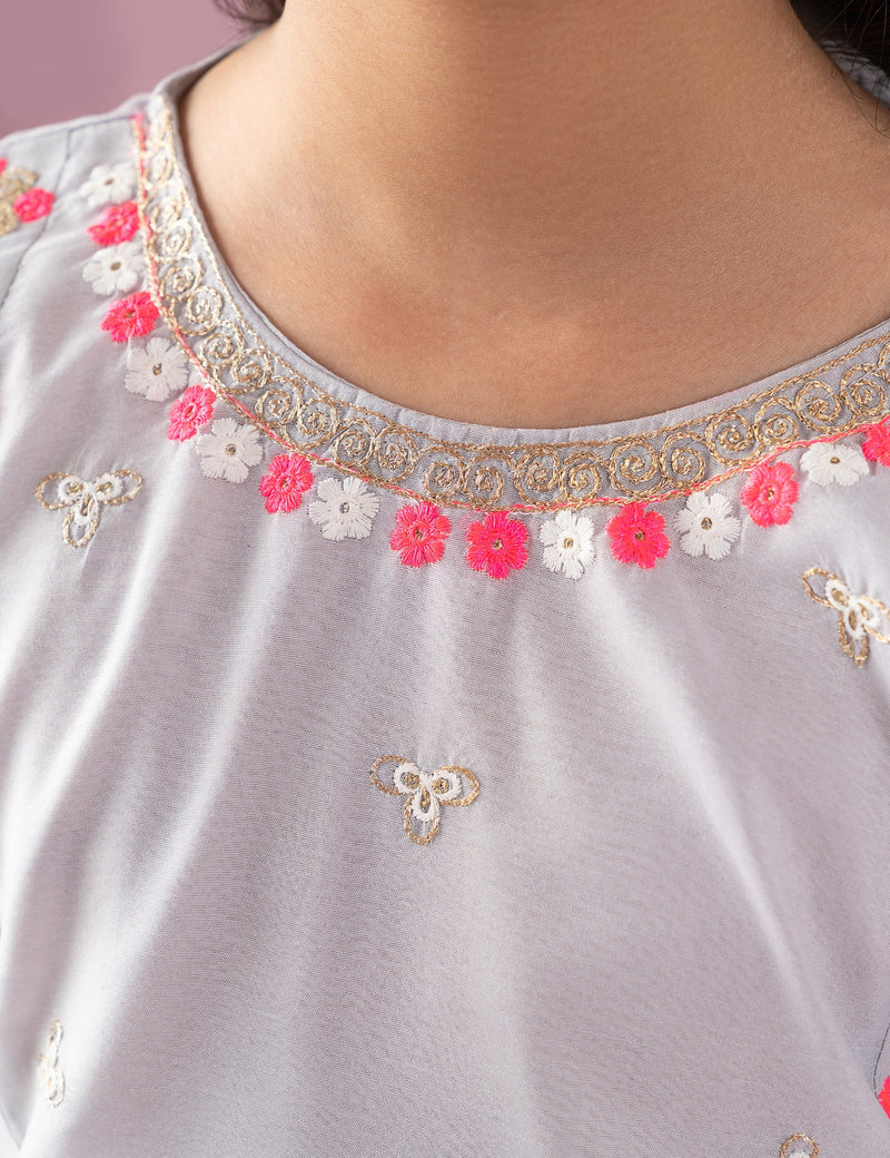 2 Piece Embroidered Suit