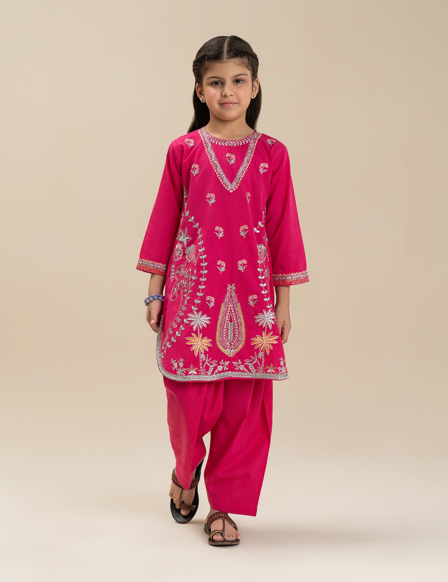 2 PIECE STYLISH EMBROIDERED SUIT