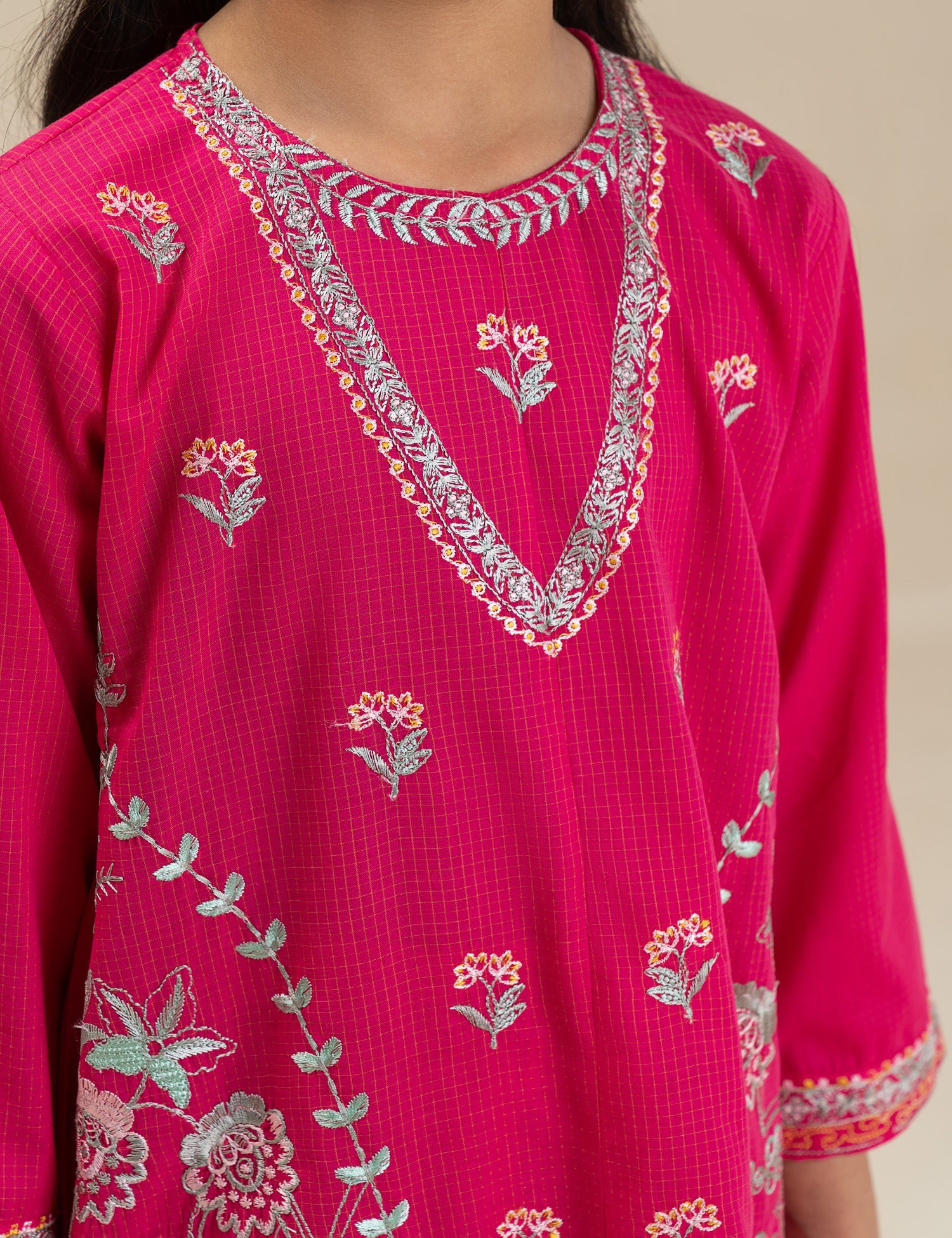 2 PIECE STYLISH EMBROIDERED SUIT