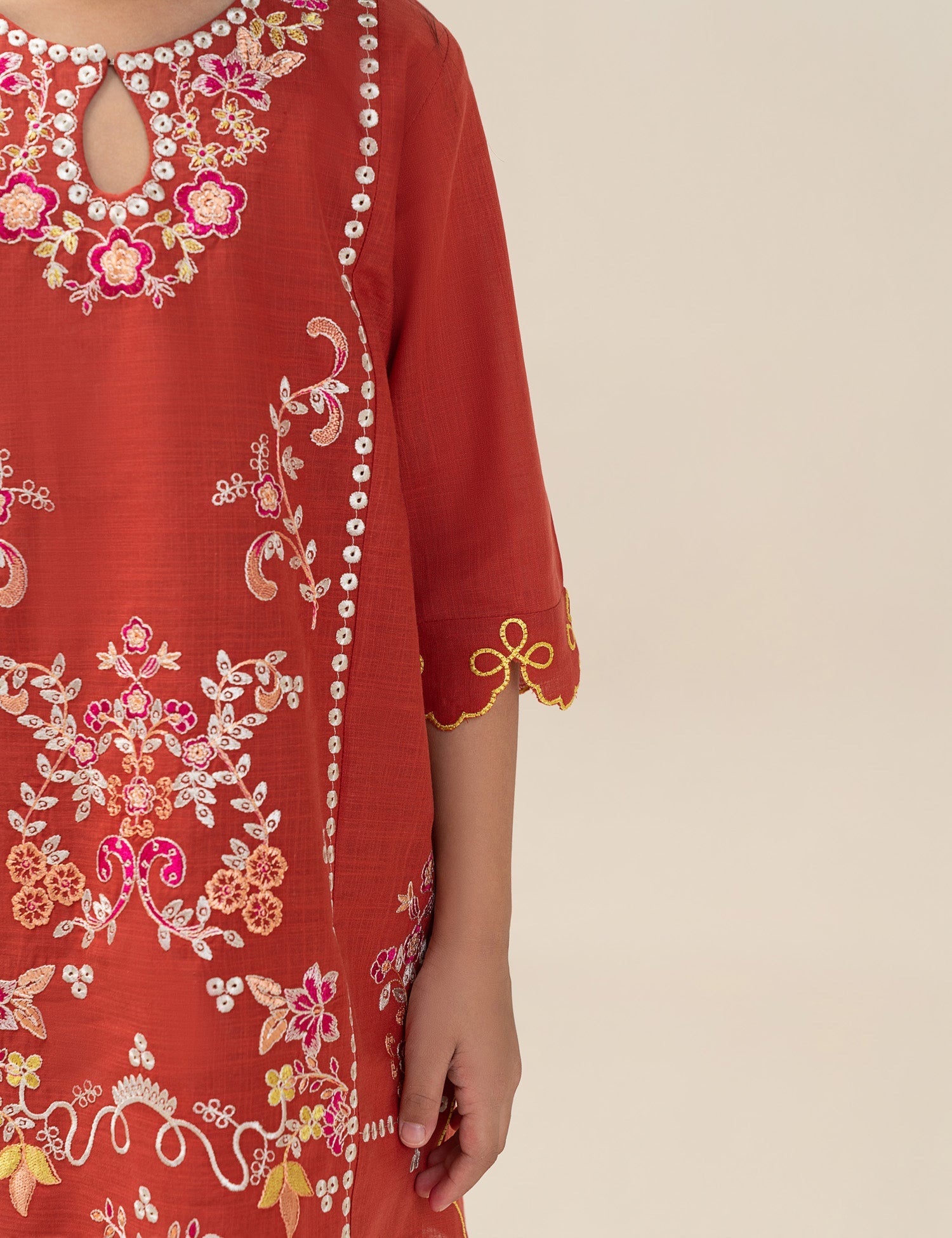 2 PIECE ETHNIC EMBROIDERED SUIT