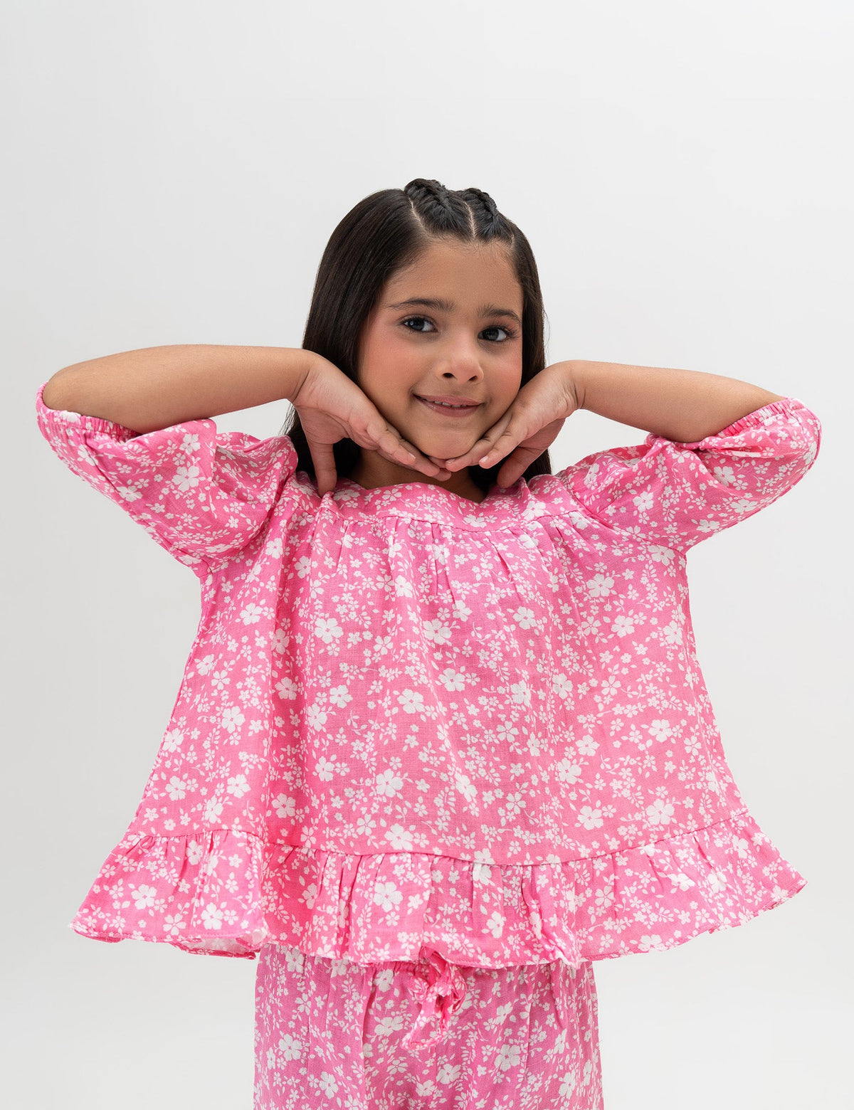 2 PIECE FLORAL PRINTED SUIT - BK12603LGWD7646-PINK-2000000300507-1-2Y