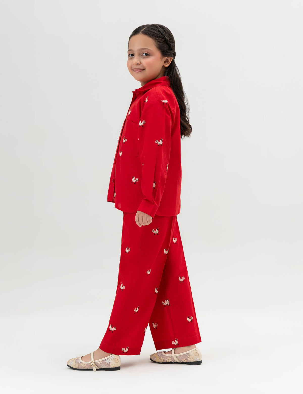 2 PIECE EMBROIDERED SUIT