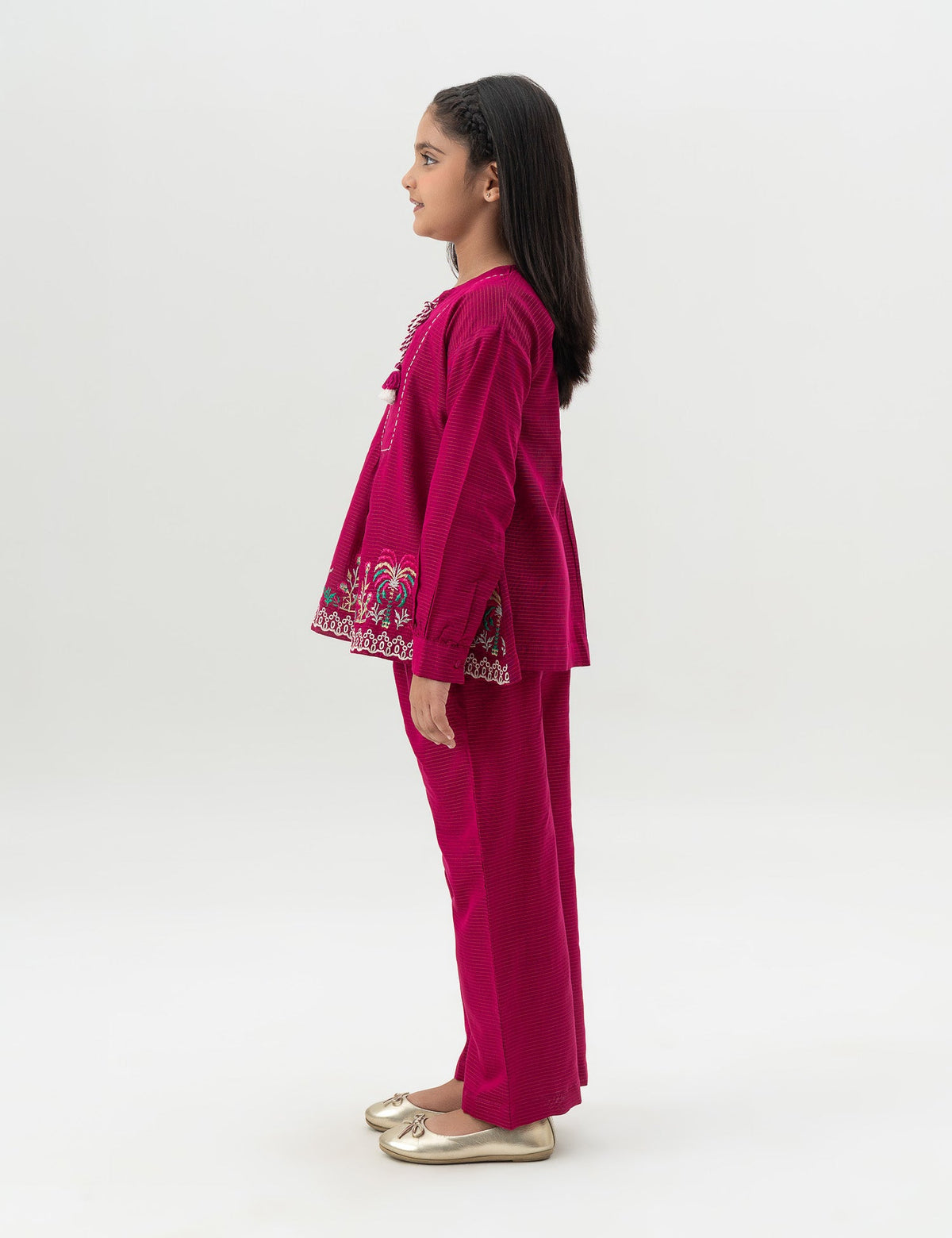 2 PIECE EMBROIDERED SUIT - BK12604BGWT8622-PINK-2000000301677-6-7Y