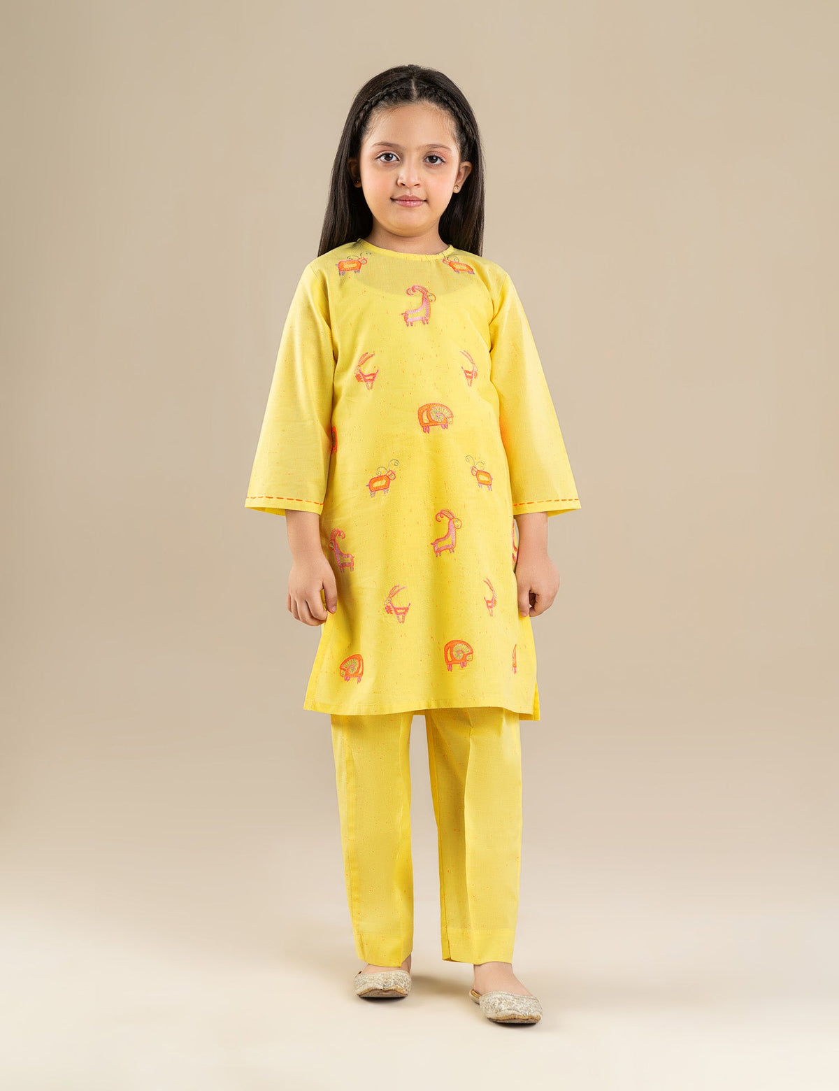2 PIECE TILLA EMBROIDERED SUIT - BK12604FUWS29702-YELLOW-2000000304143-1-2Y