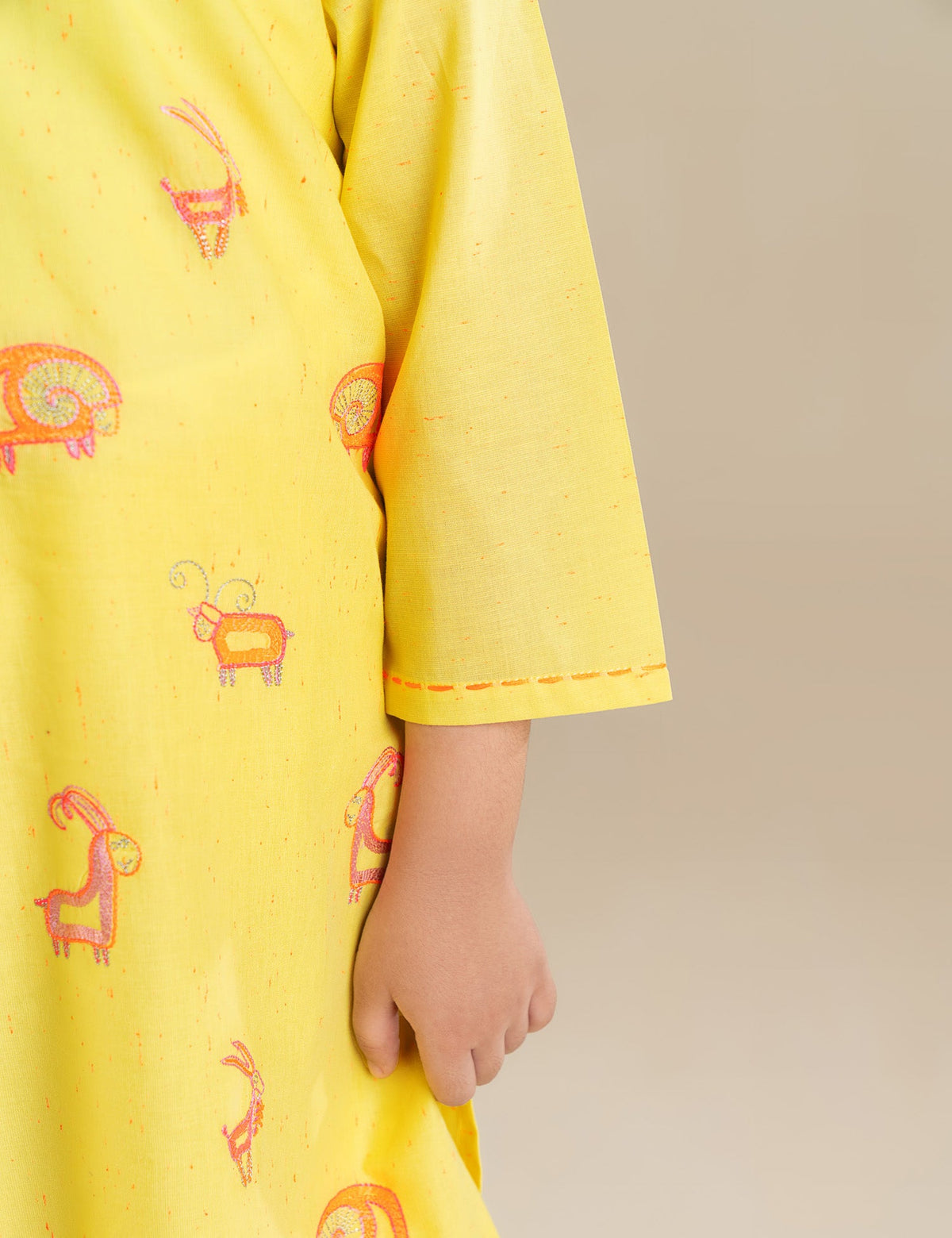 2 PIECE TILLA EMBROIDERED SUIT - BK12604FUWS29702-YELLOW-2000000304143-1-2Y