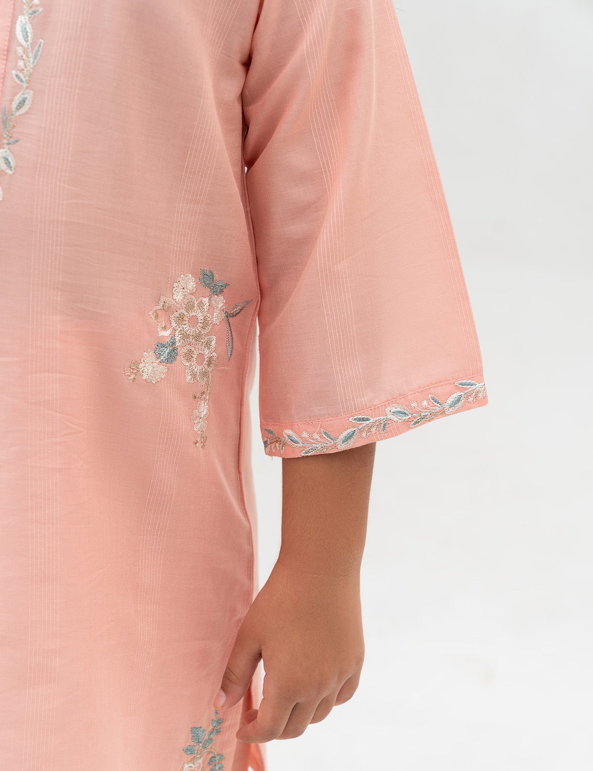 2 PIECE FLORAL EMBROIDERED SUIT
