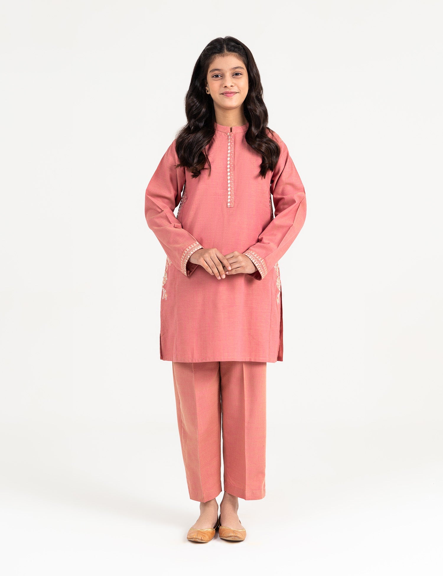 2 Piece Embroidered Suit