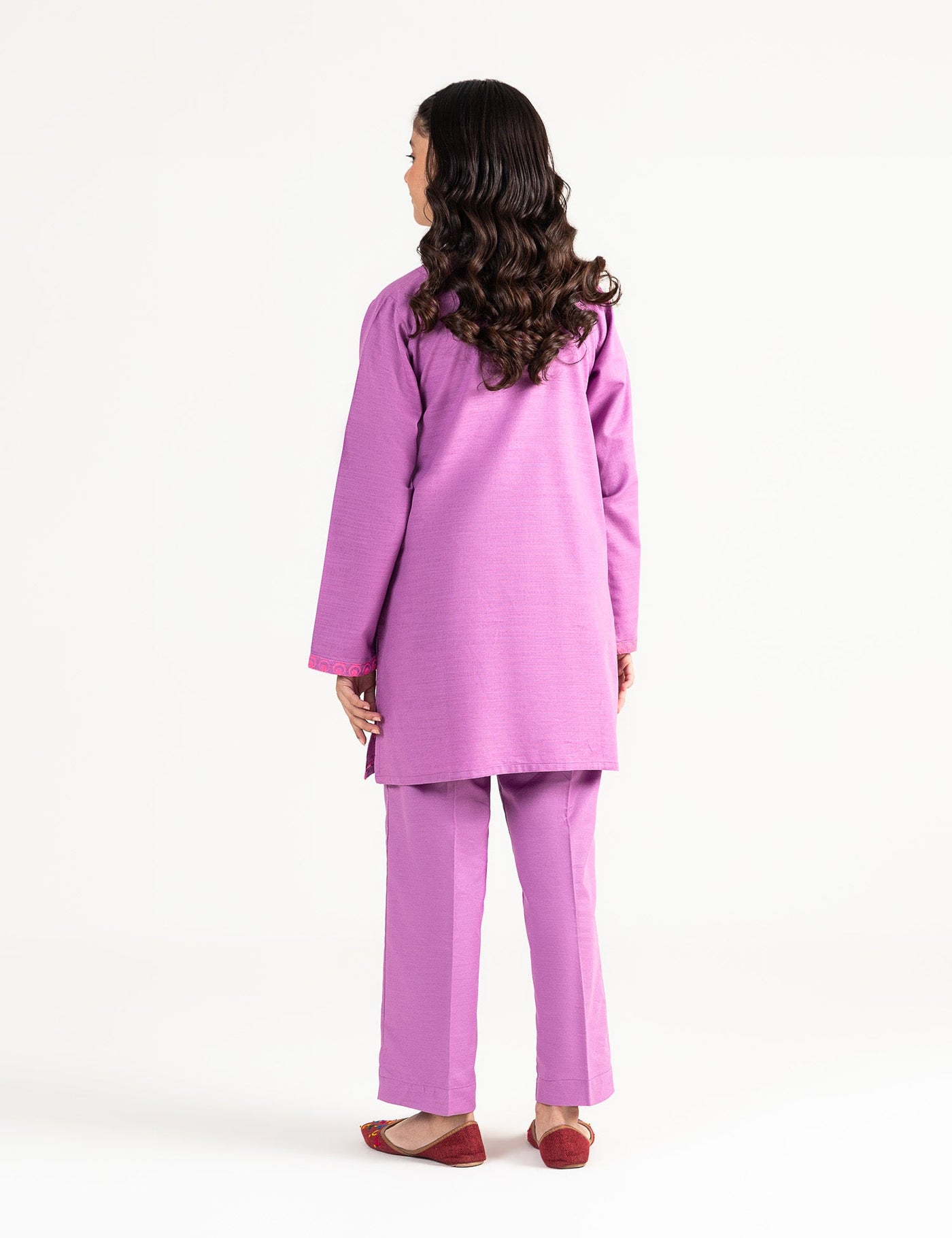 2 Piece Neon Embroidered Suit