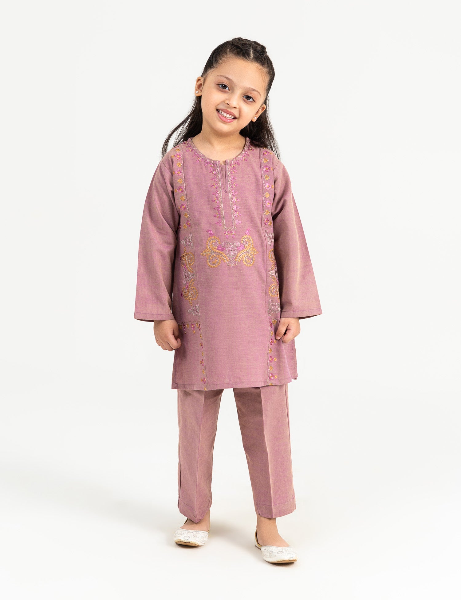 2 Piece Ethnic Embroidered Suit