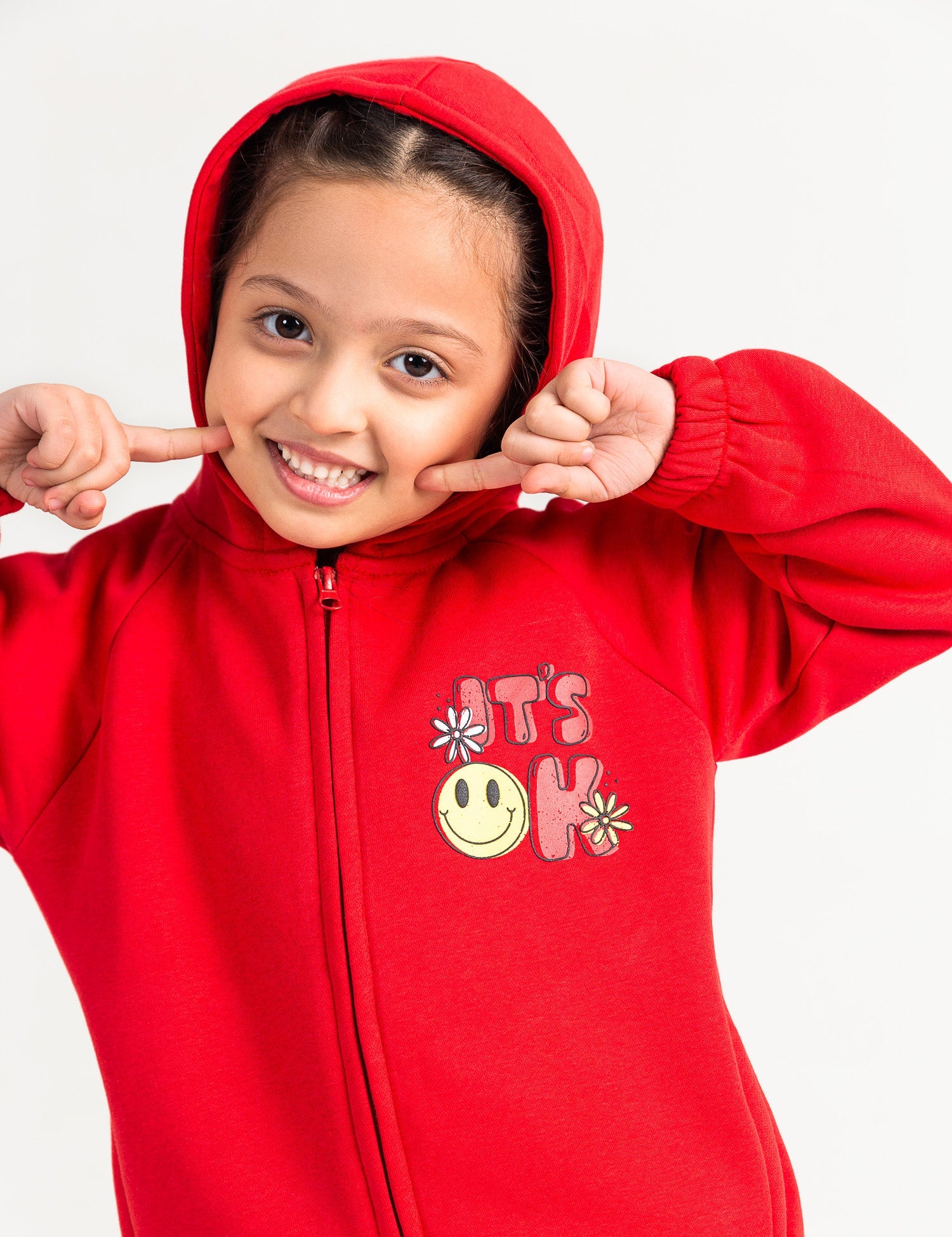 Printed Zipper Hoodie