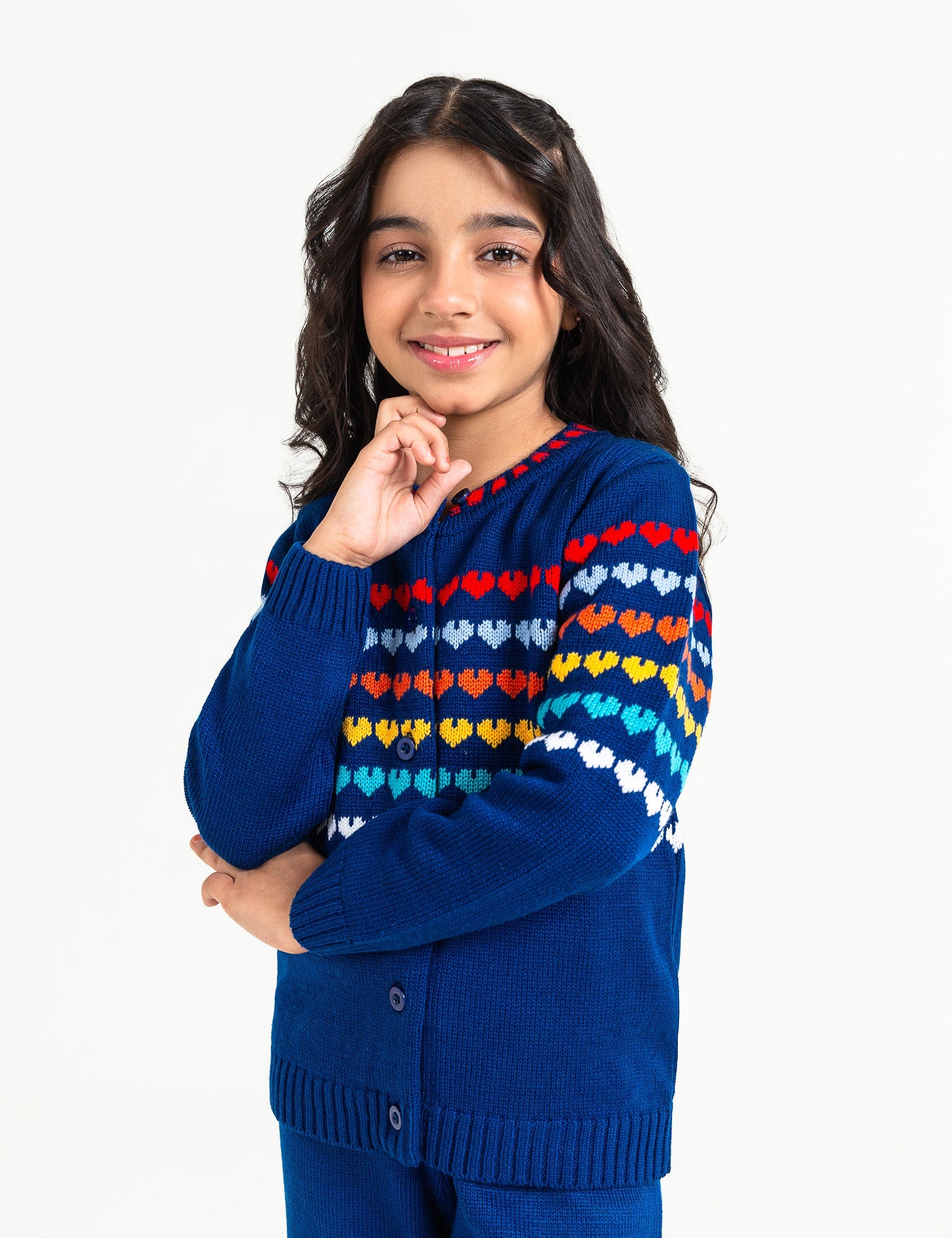 Heart Knitted Cardigan