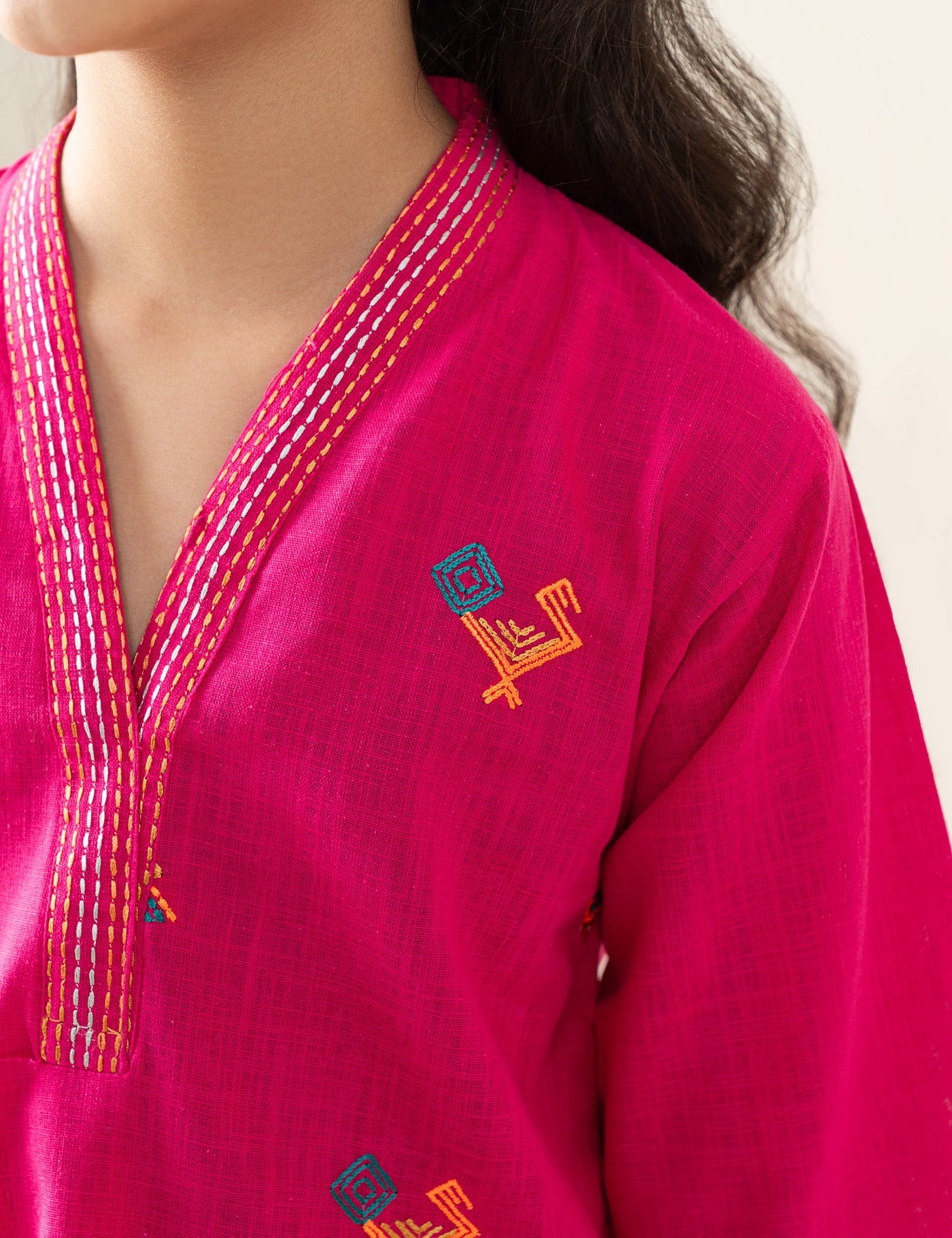 2 PIECE VIBRANT EMBROIDERED SUIT