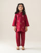 2 PIECE FLORAL EMBROIDERED SUIT