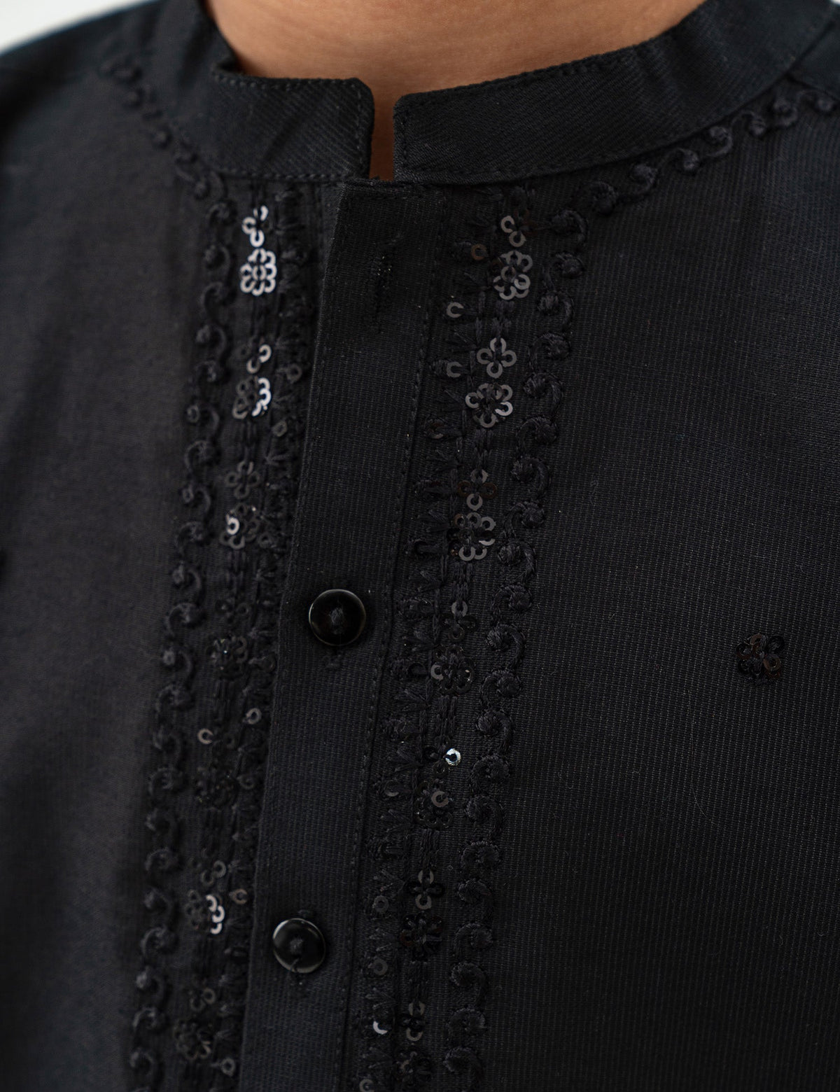 2 PIECE EMBROIDERED SUIT - BK22601BEWS29003-BLACK-185462-1-2Y