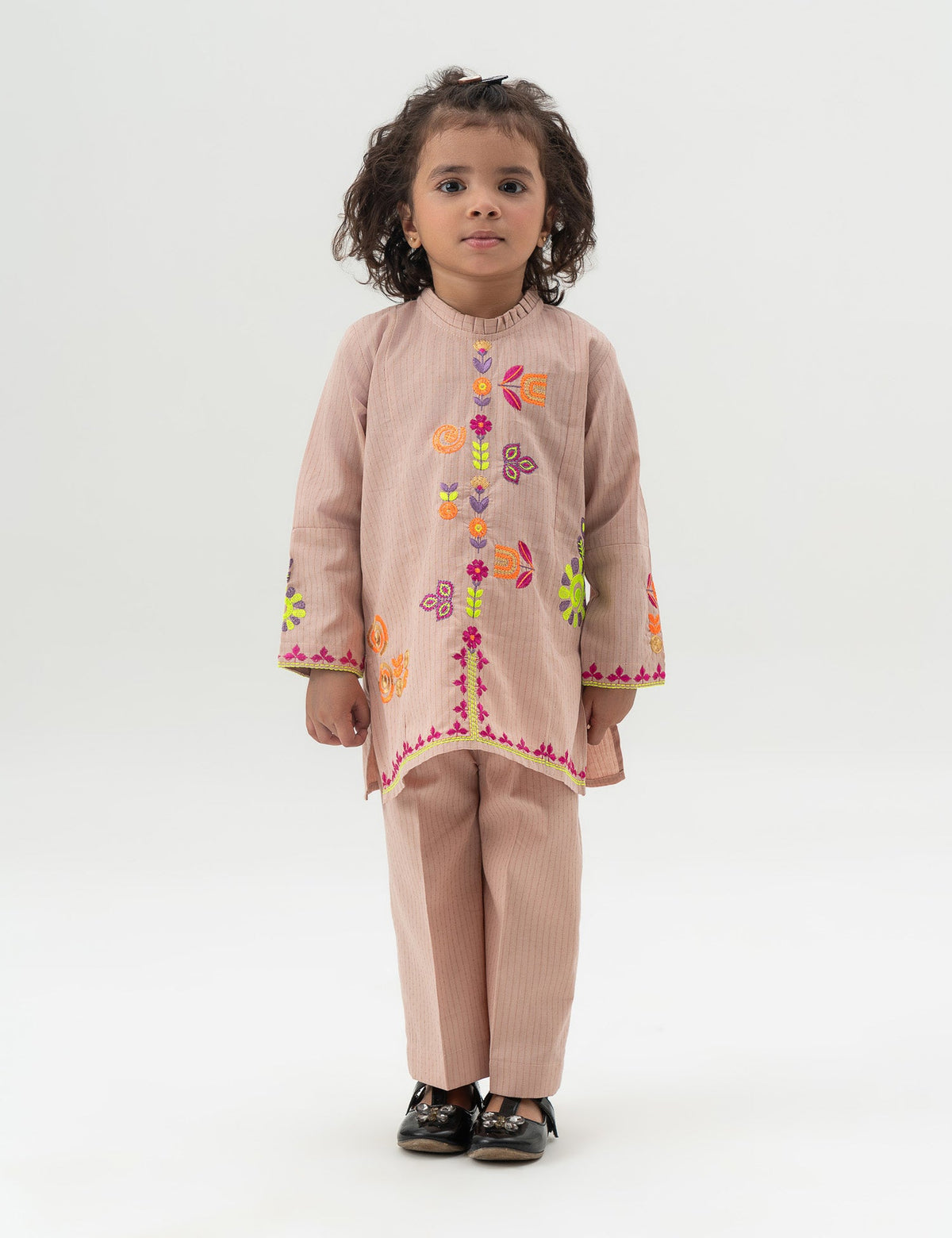 2 PIECE FLORAL EMBROIDERED SUIT - BK22601GEWS29550-PEACH-186177-3-4Y