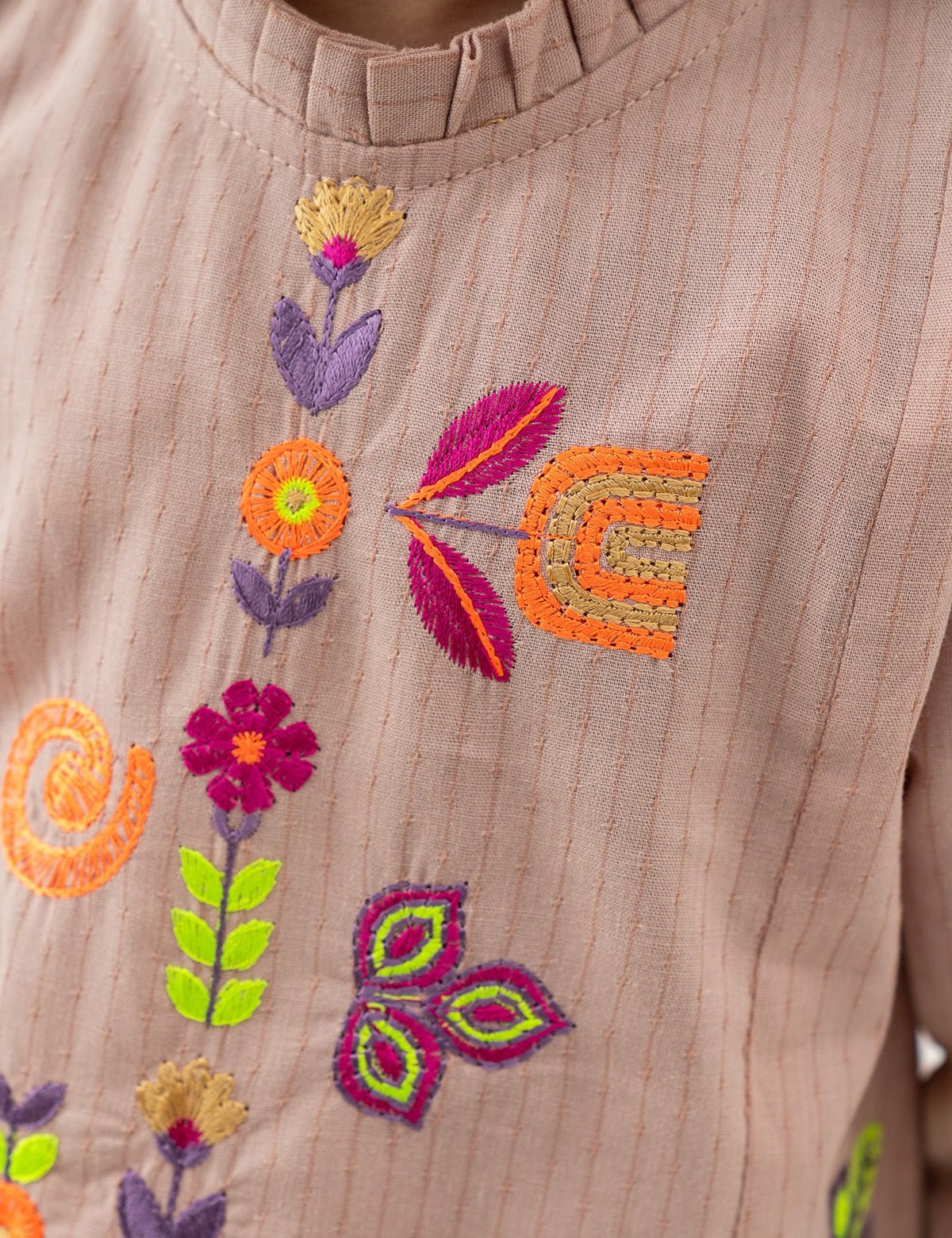 2 PIECE FLORAL EMBROIDERED SUIT - BK22601GEWS29550-PEACH-186177-3-4Y