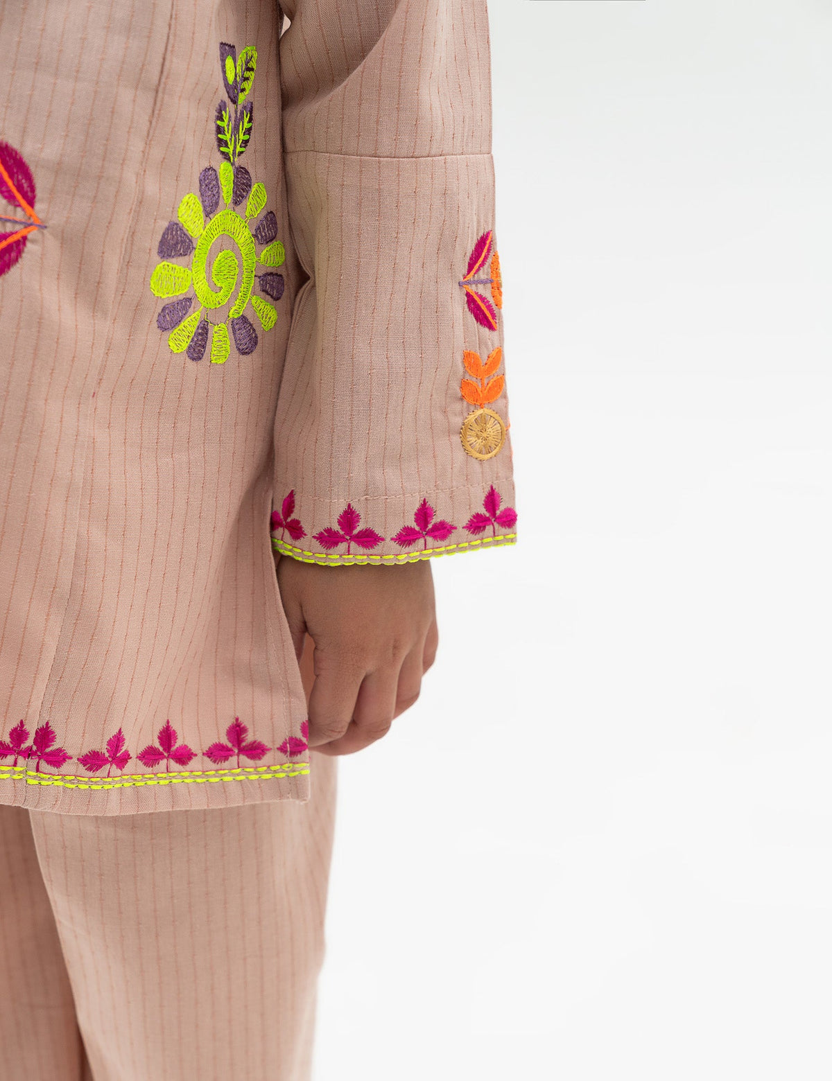 2 PIECE FLORAL EMBROIDERED SUIT - BK22601GEWS29550-PEACH-186177-3-4Y