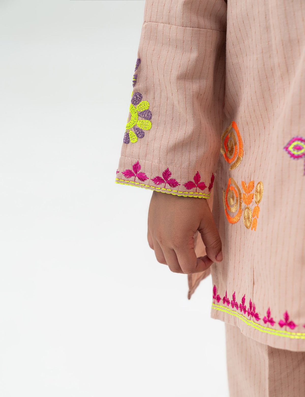 2 PIECE FLORAL EMBROIDERED SUIT - BK22601GEWS29550-PEACH-186177-3-4Y