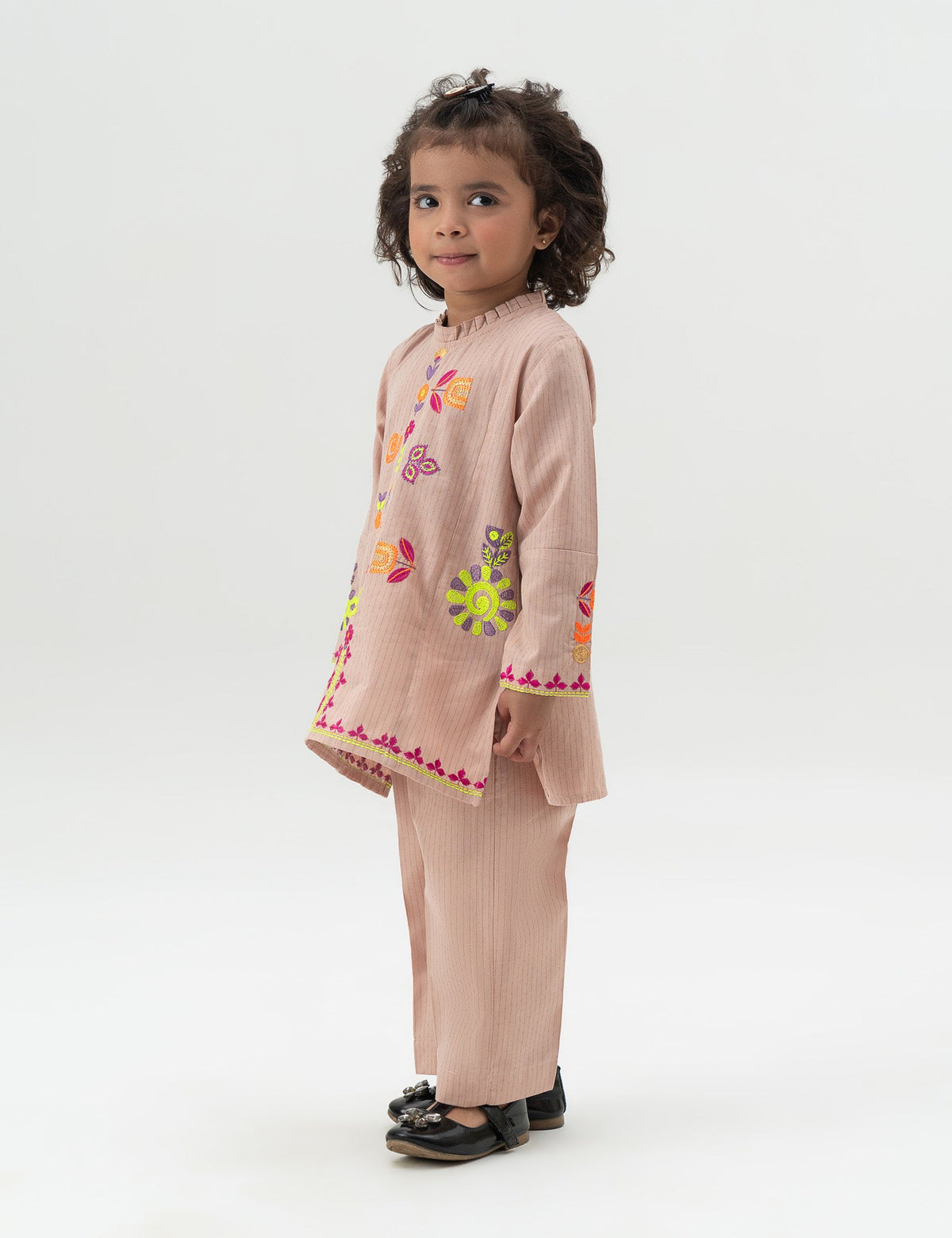 2 PIECE FLORAL EMBROIDERED SUIT - BK22601GEWS29550-PEACH-186177-3-4Y