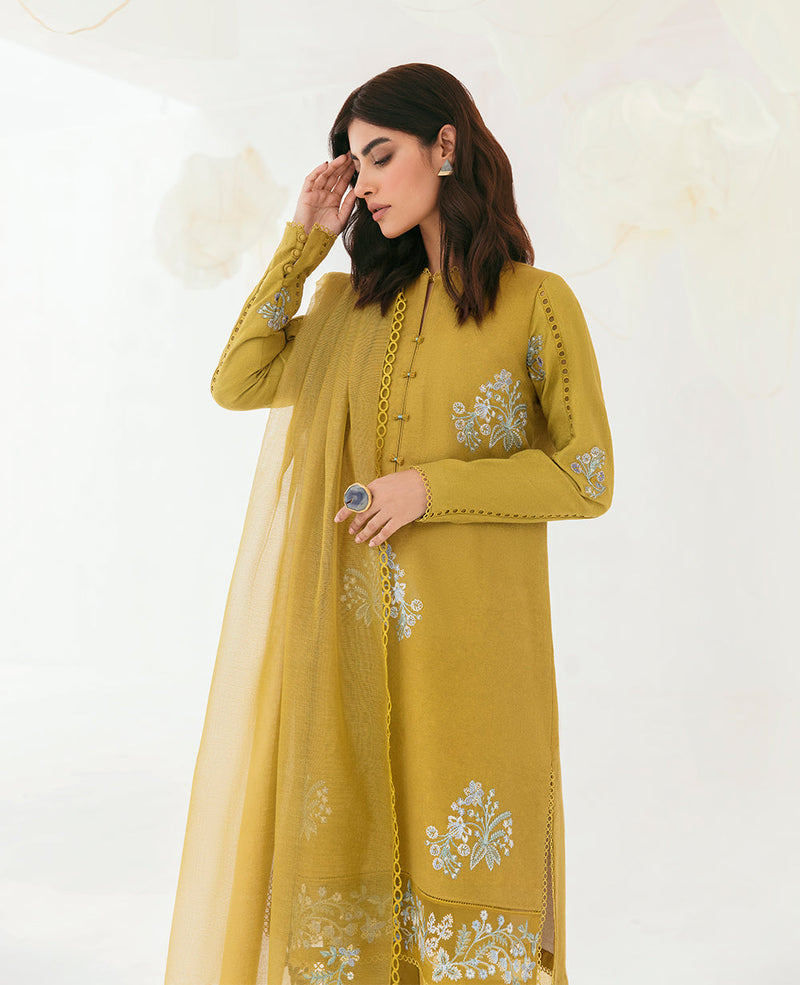 Plain Chiffon Dupatta with trimming