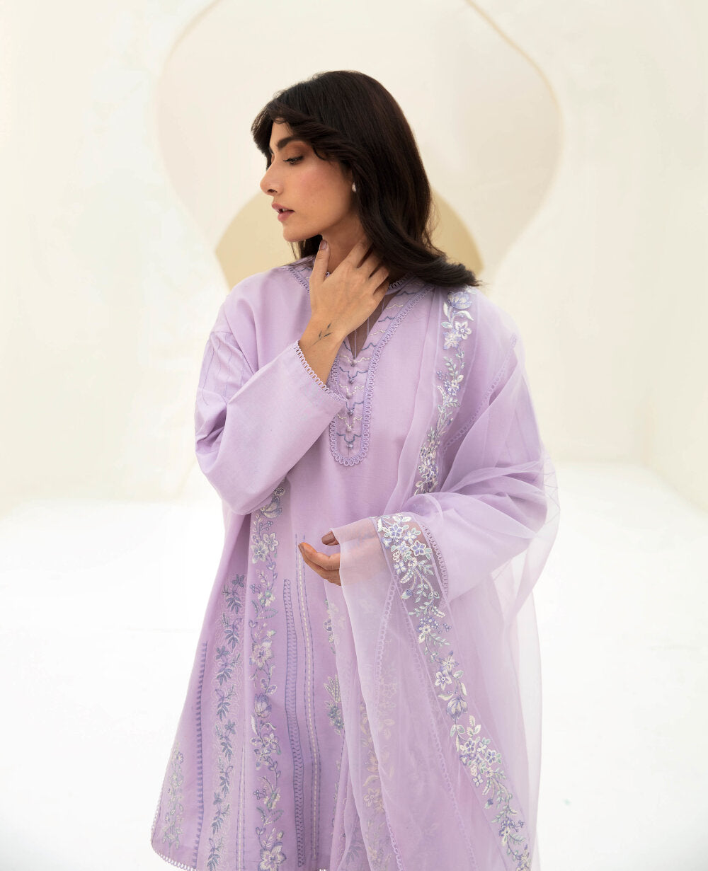 Embellished Chiffon Dupatta (as shown)