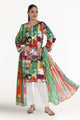 3 Piece Unstitched Printed Pure Bamboo Silk Suit With Printed Chiffon Dupatta