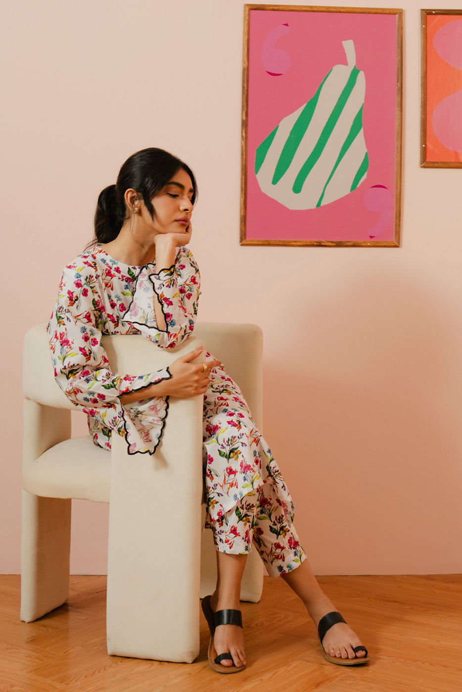 2 PIECE PRINTED LAWN SUIT (PRET)
