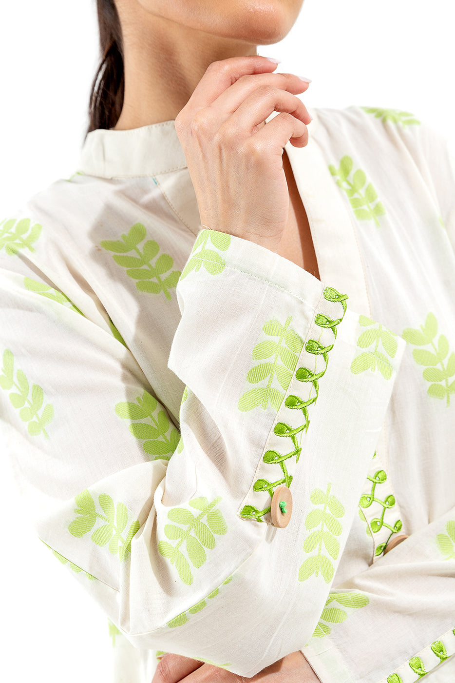 Embroidered Jacquard Shirt (Pret)
