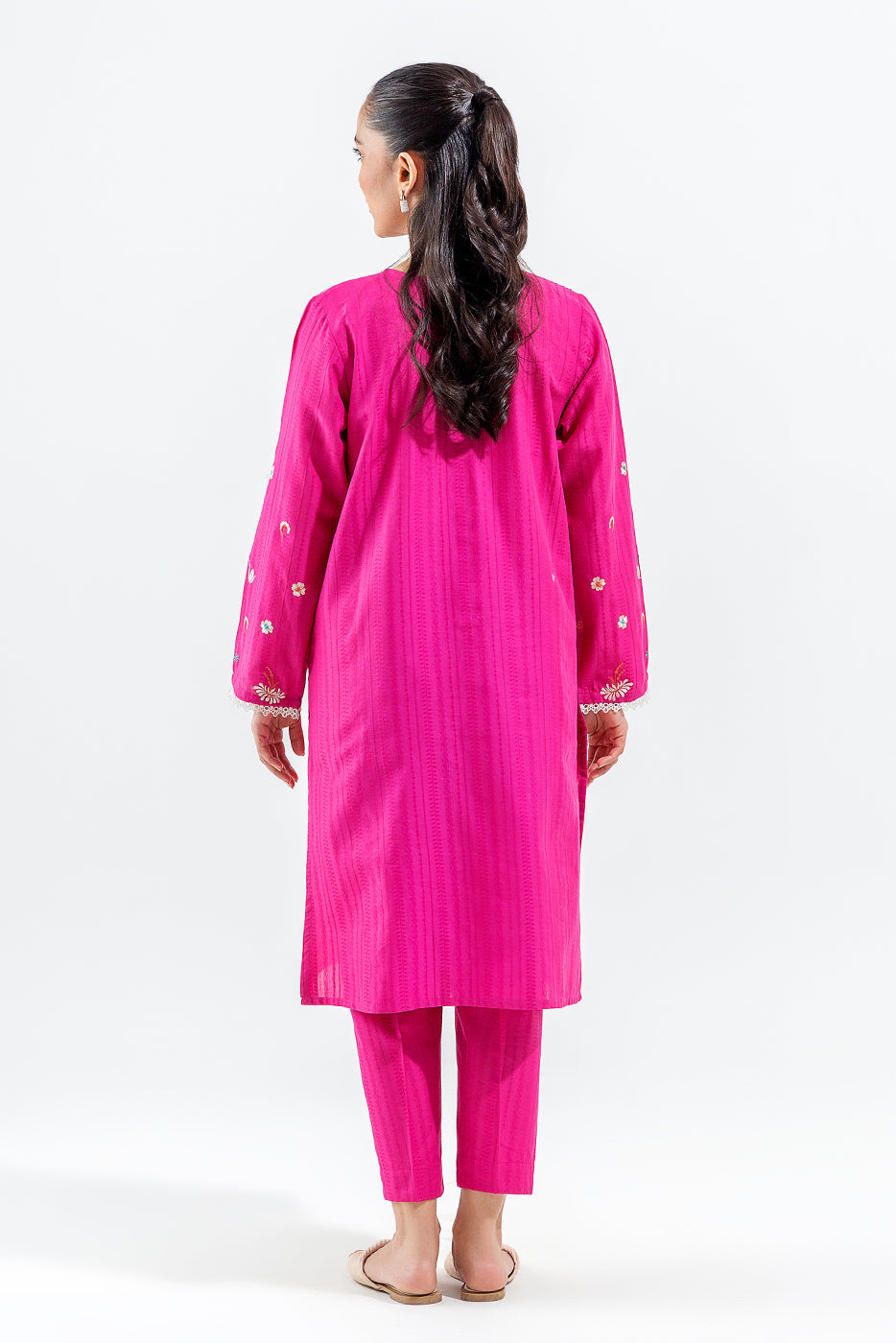 2 Piece Embroidered Brocia Jacquard Suit (Pret)