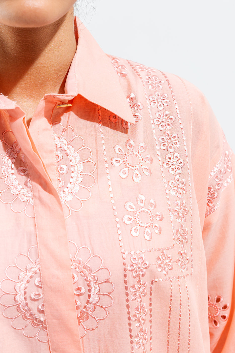 Embroidered Fusion Top (Pret)