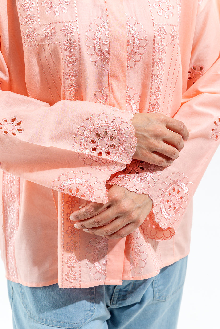 Embroidered Fusion Top (Pret)