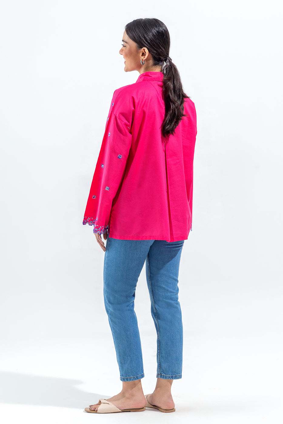 Embroidered Fusion Top (Pret)