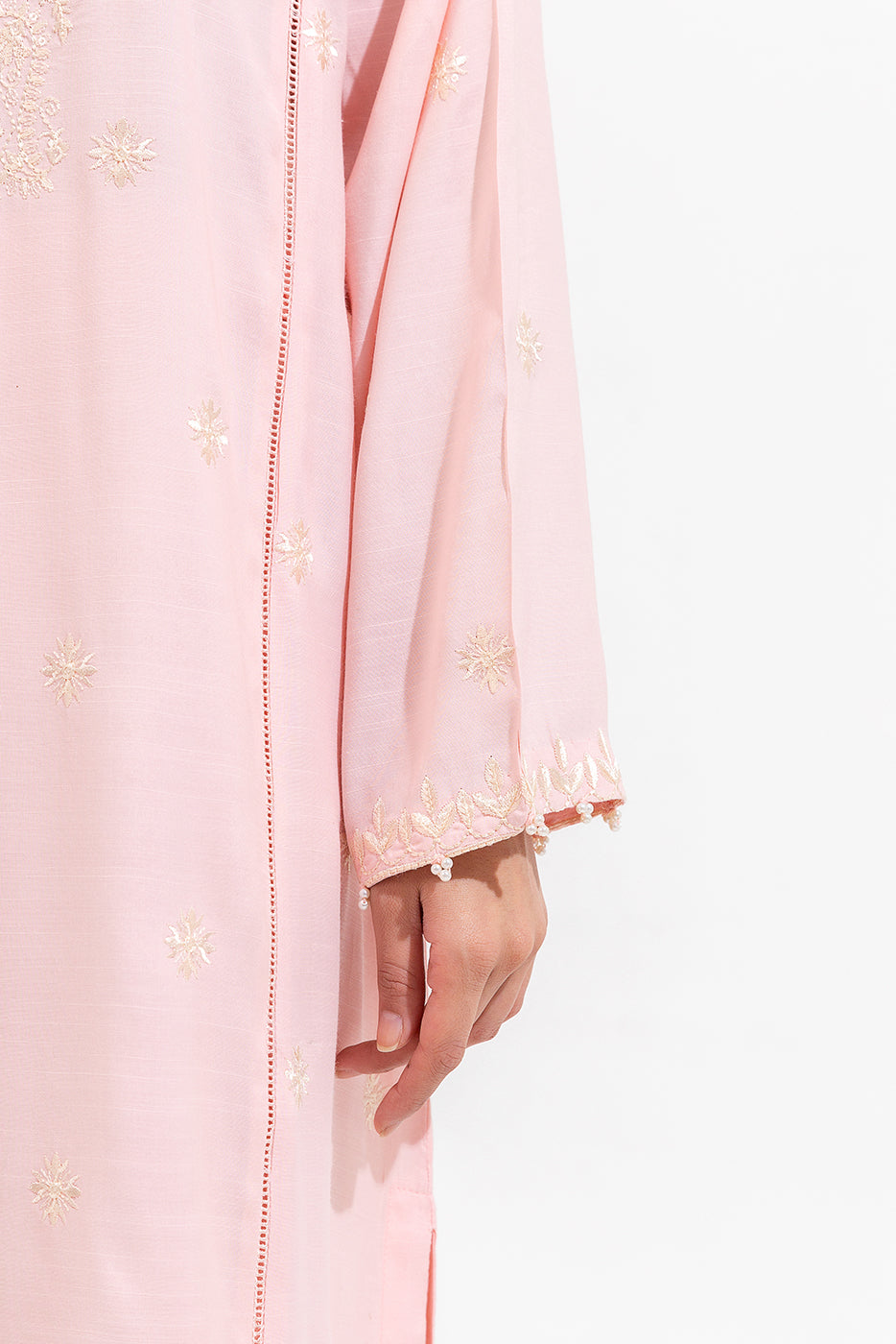 3 Piece Embroidered Silk Suit (Luxury-Pret)