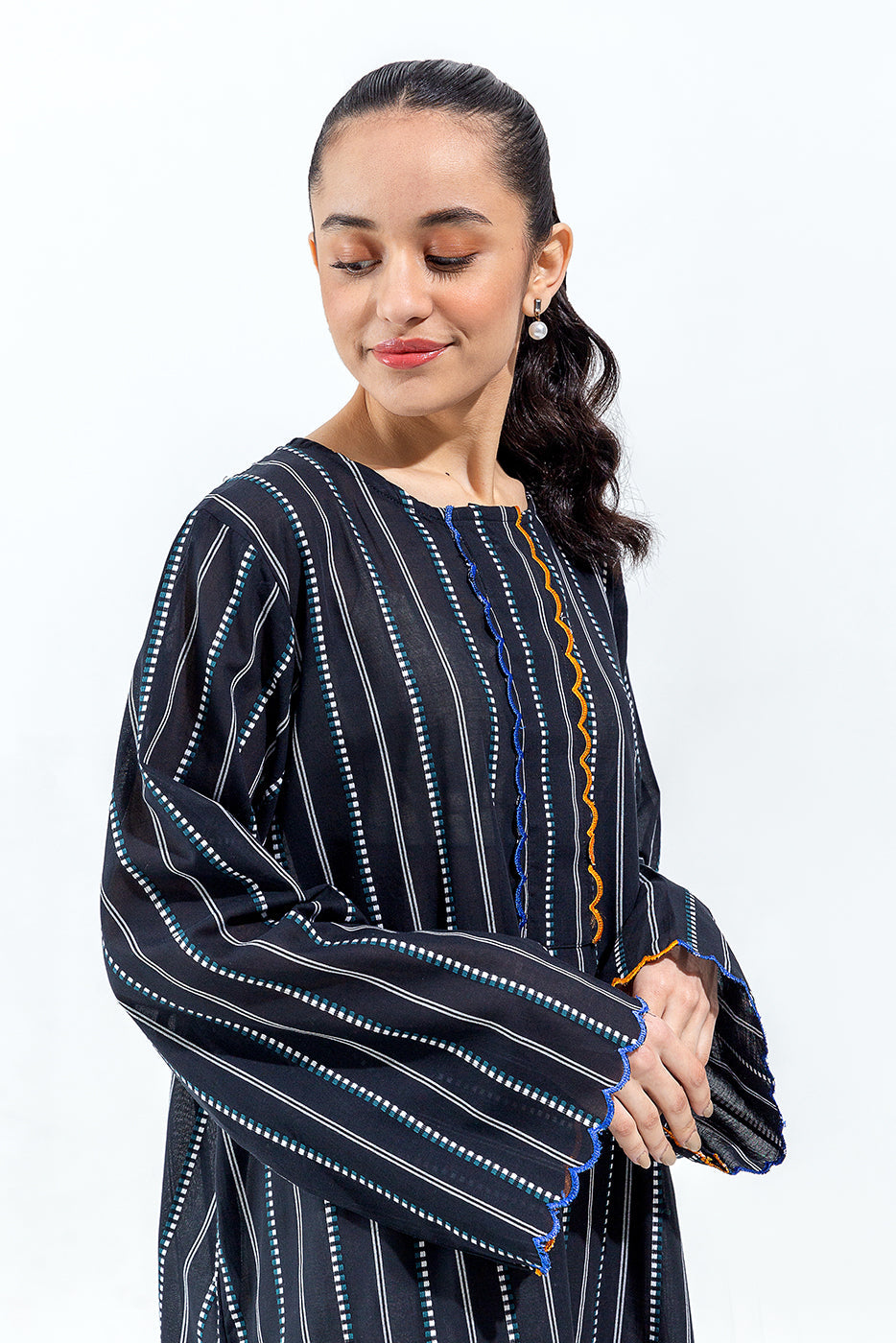 Embroidered Yarn Dyed Shirt (Pret)