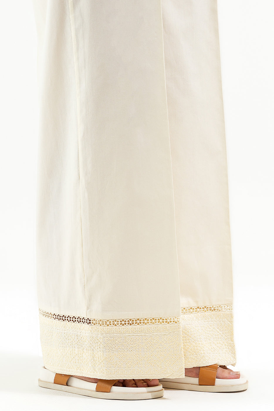 Embroidered Culotte Pants