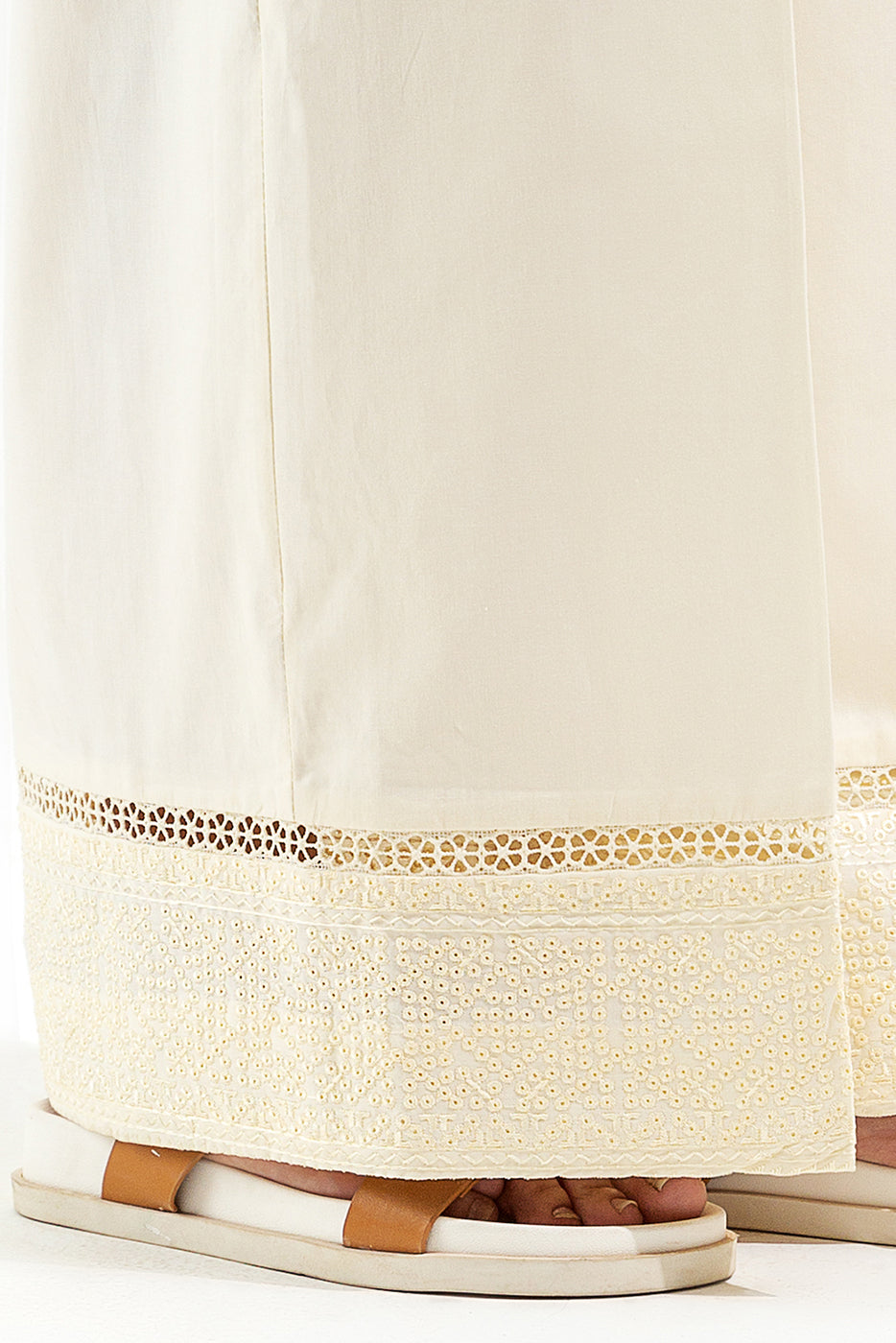 Embroidered Culotte Pants