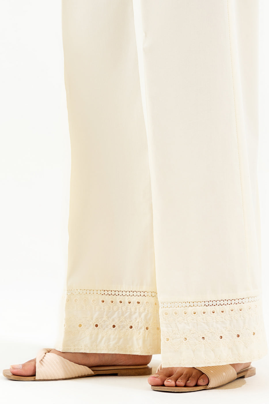 Embroidered Culotte Pants