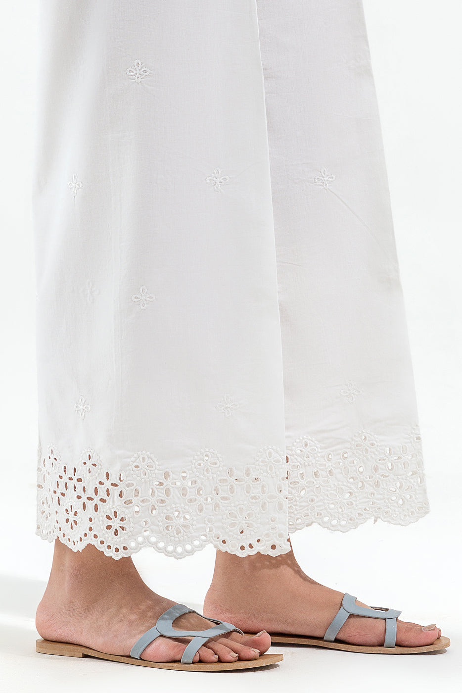 Embroidered Slack Pants