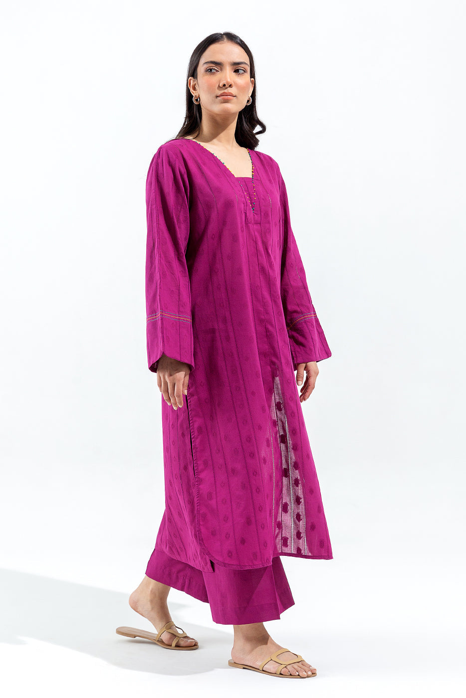 2 Piece Basic Jacquard Suit (Pret)