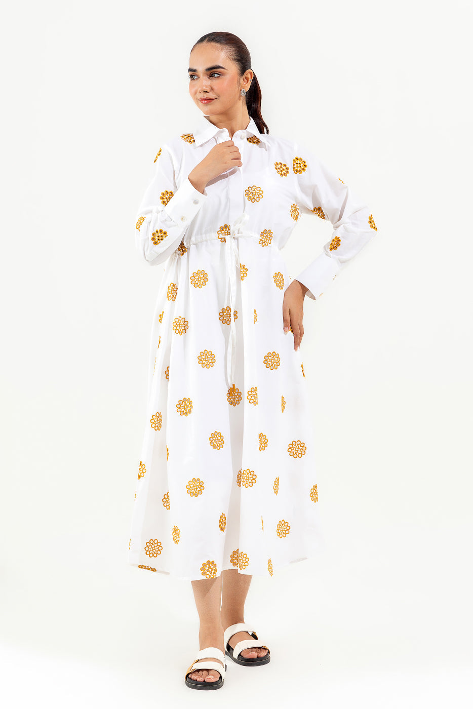 Embroidered Long Dress