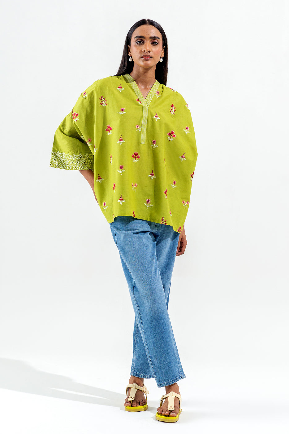Embroidered Fusion Top (Pret)